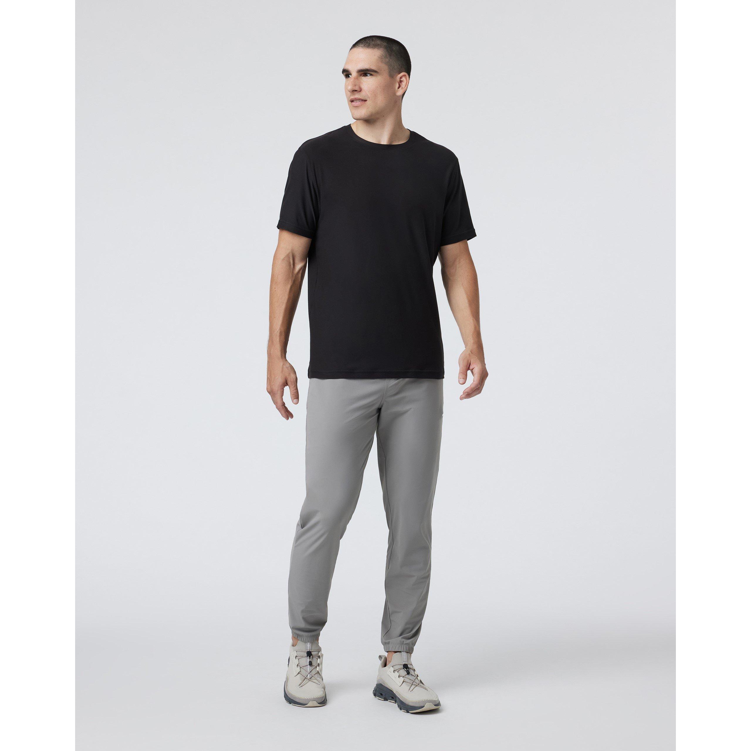 Black - Vuori - Men's Strato Tech Short Sleeve Performance Gym Top - 5