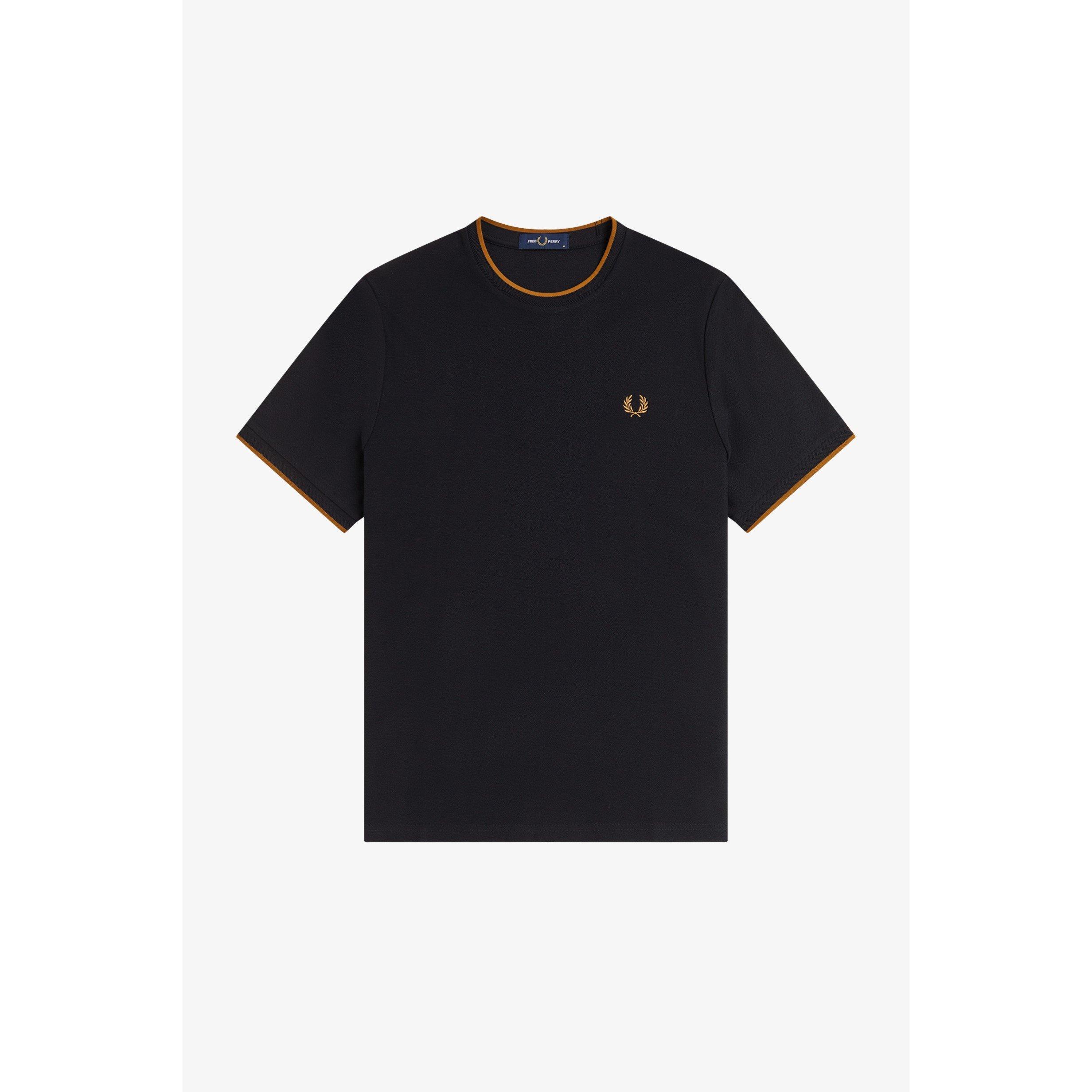Fred Perry Men's T-Shirt - Black 102 - 2XL