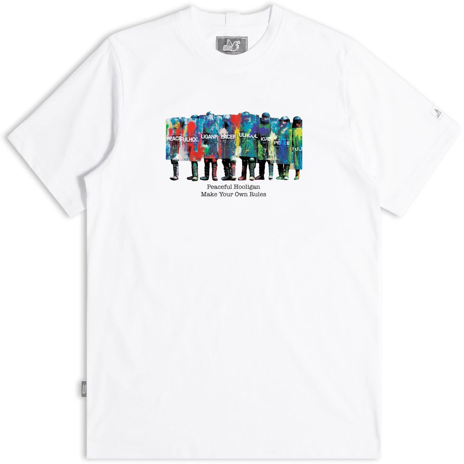 White - Peaceful Hooligan - Peaceful Riot Regular Fit T-Shirt - 5