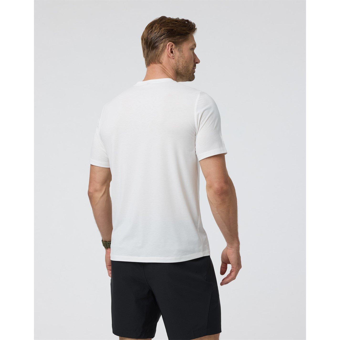 White - Vuori - Men's Short Sleeve Performance Gym Top - 3