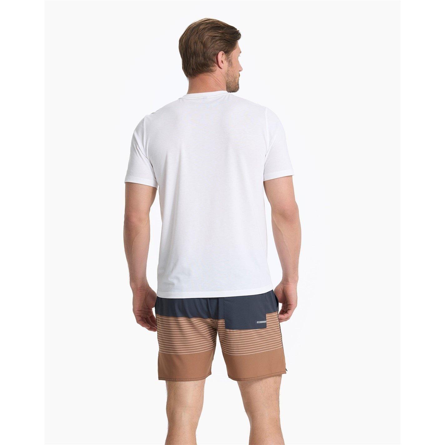 White - Vuori - Men's Short Sleeve Performance Gym Top - 5