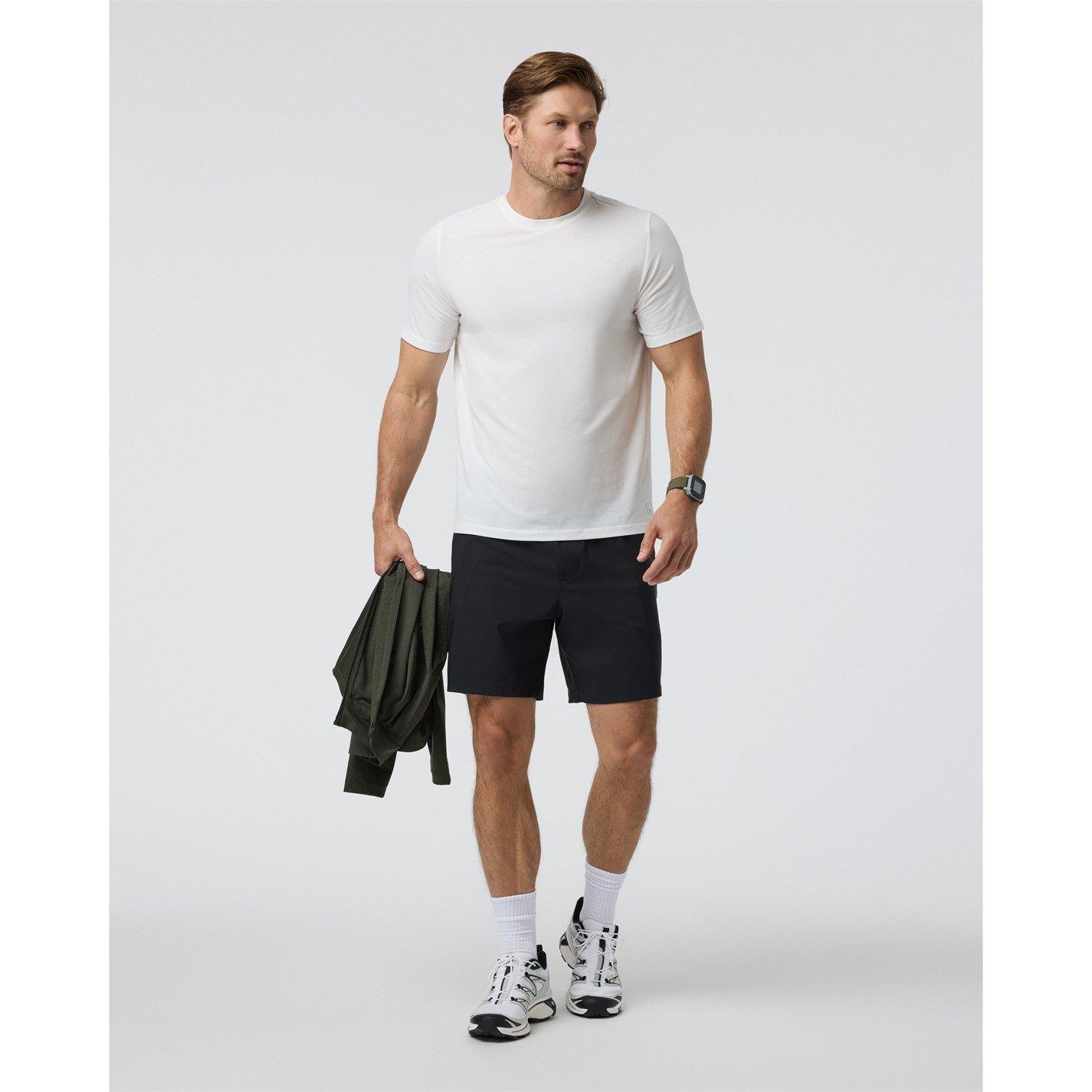 White - Vuori - Men's Short Sleeve Performance Gym Top - 8