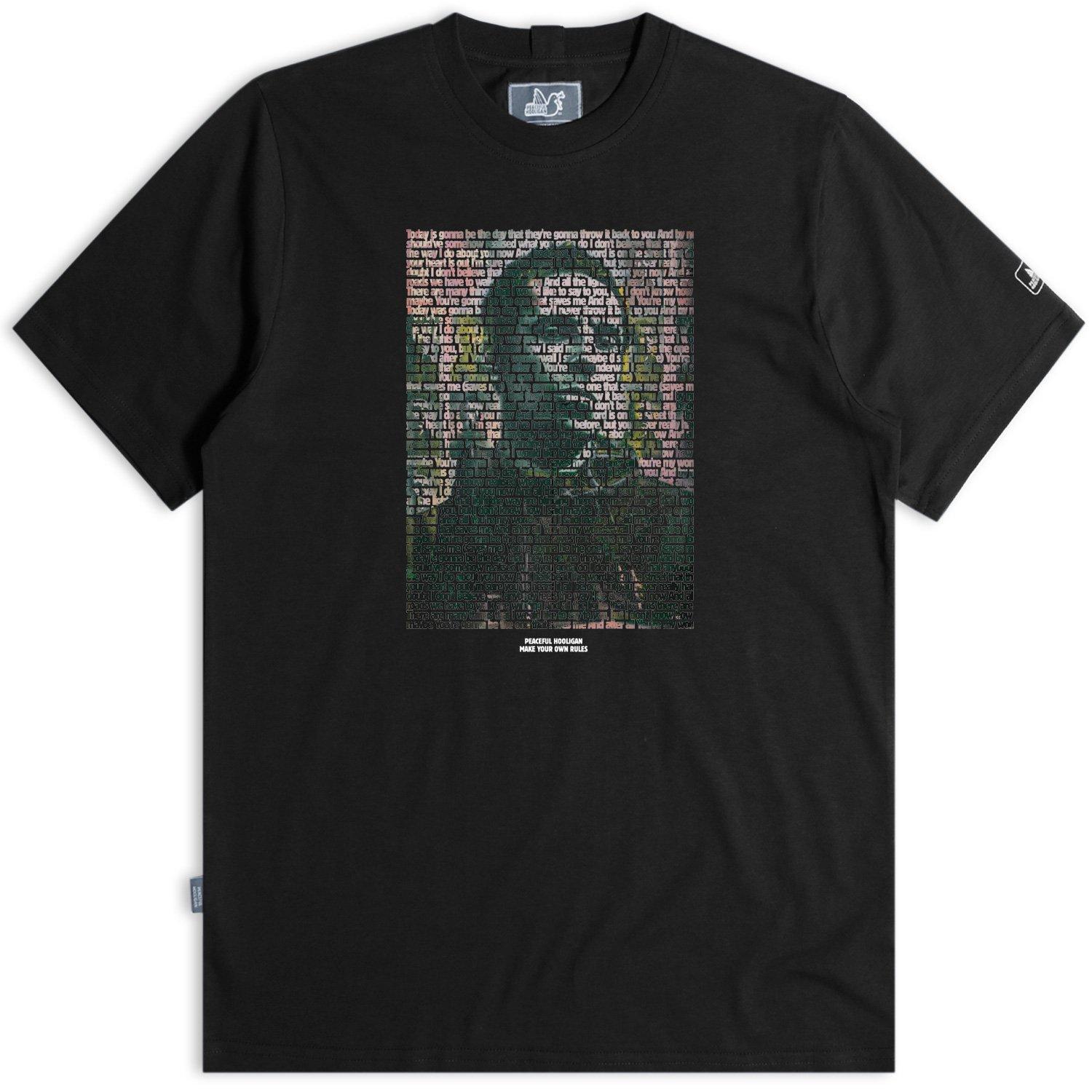 Black - Peaceful Hooligan - Men's Peaceful Wonderwall Regular Fit T-Shirt - 5