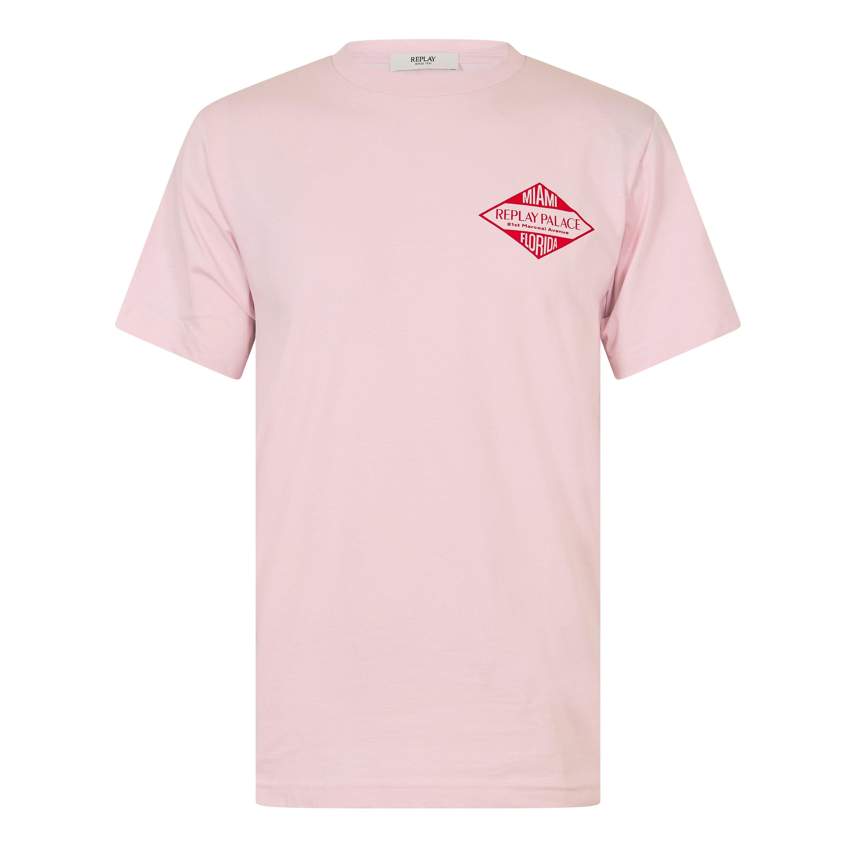 Replay Men's T-Shirt - Pink - M