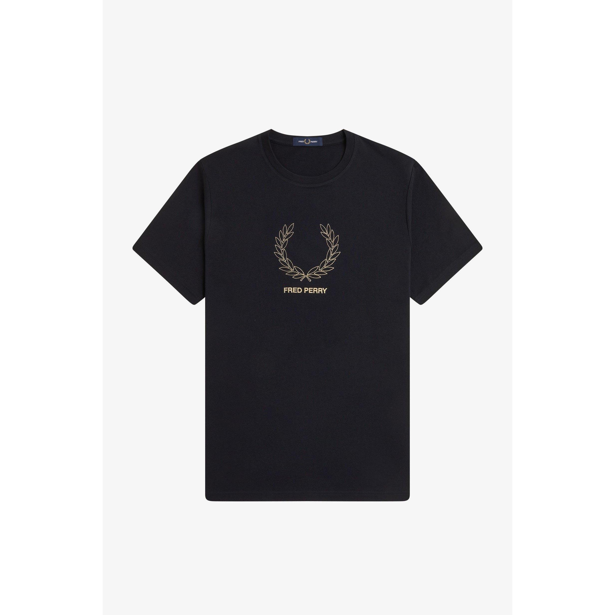 Black 102 - Fred Perry - Men's Mid Logo T-Shirt - 1