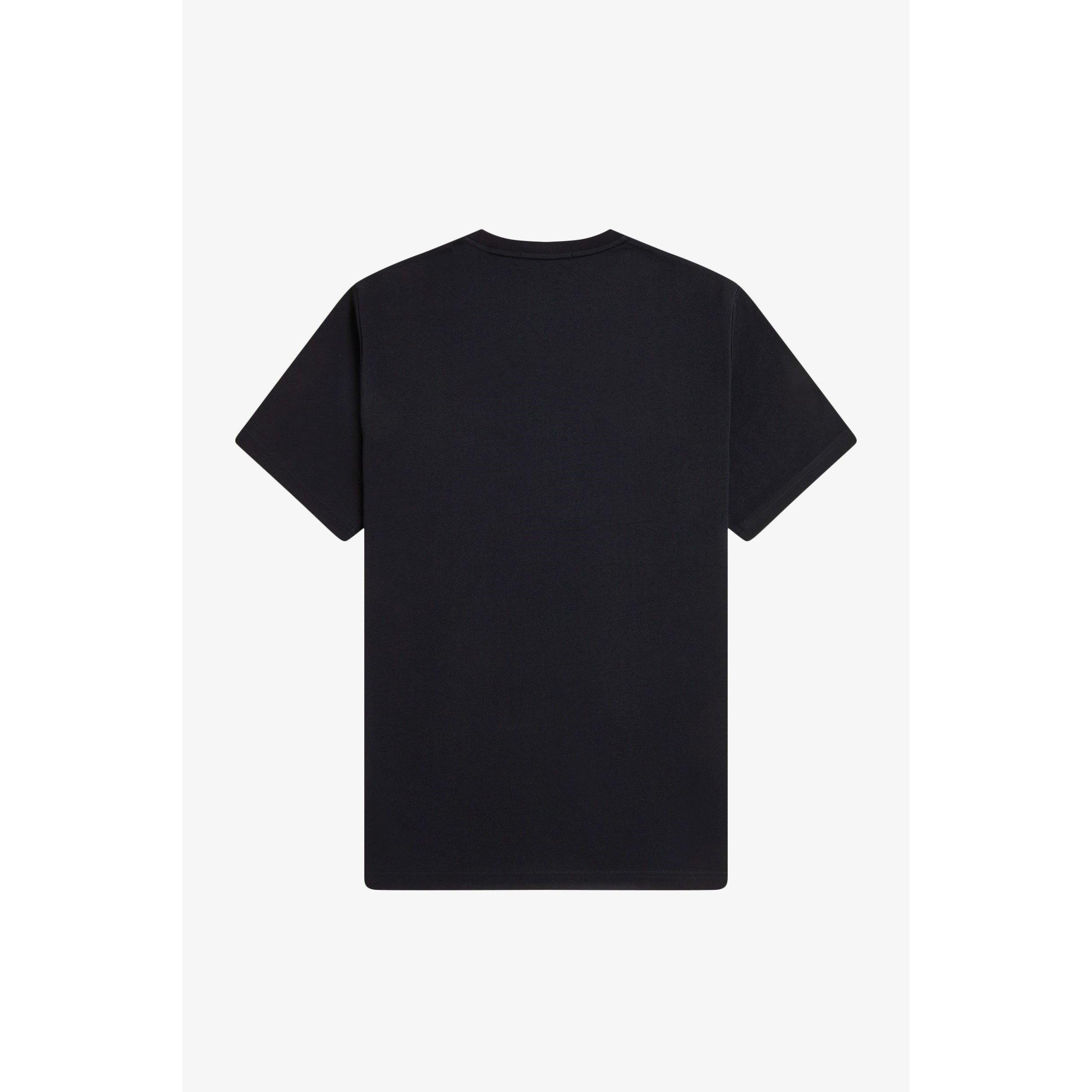 Black 102 - Fred Perry - Fred Mid Logo Tee Sn61 - 2