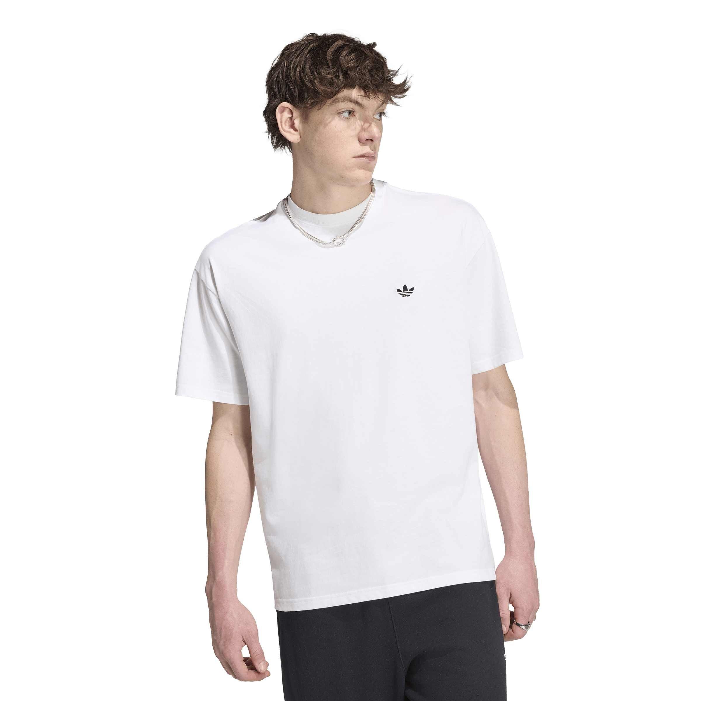 White - adidas Originals - Adi OG Ess Loose Tee Sn64 - 2