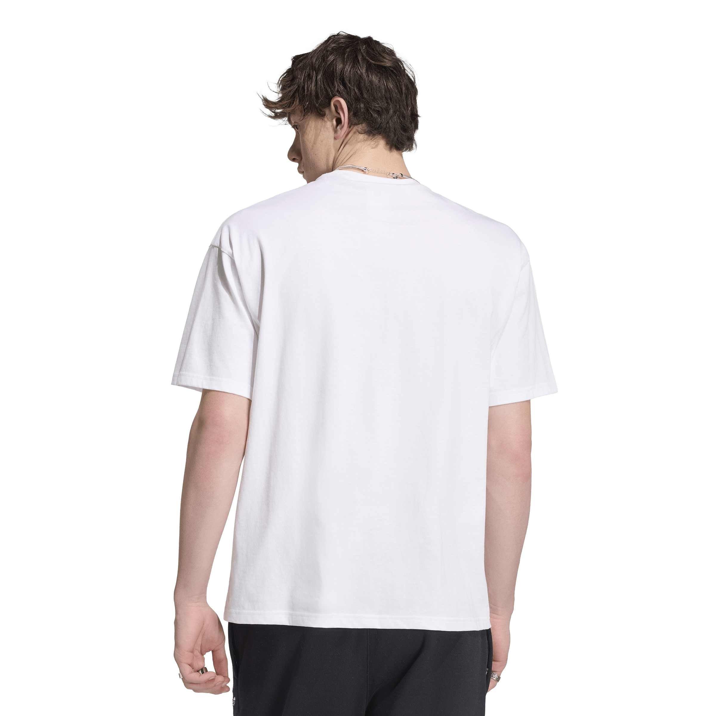 White - adidas Originals - Adi OG Ess Loose Tee Sn64 - 3