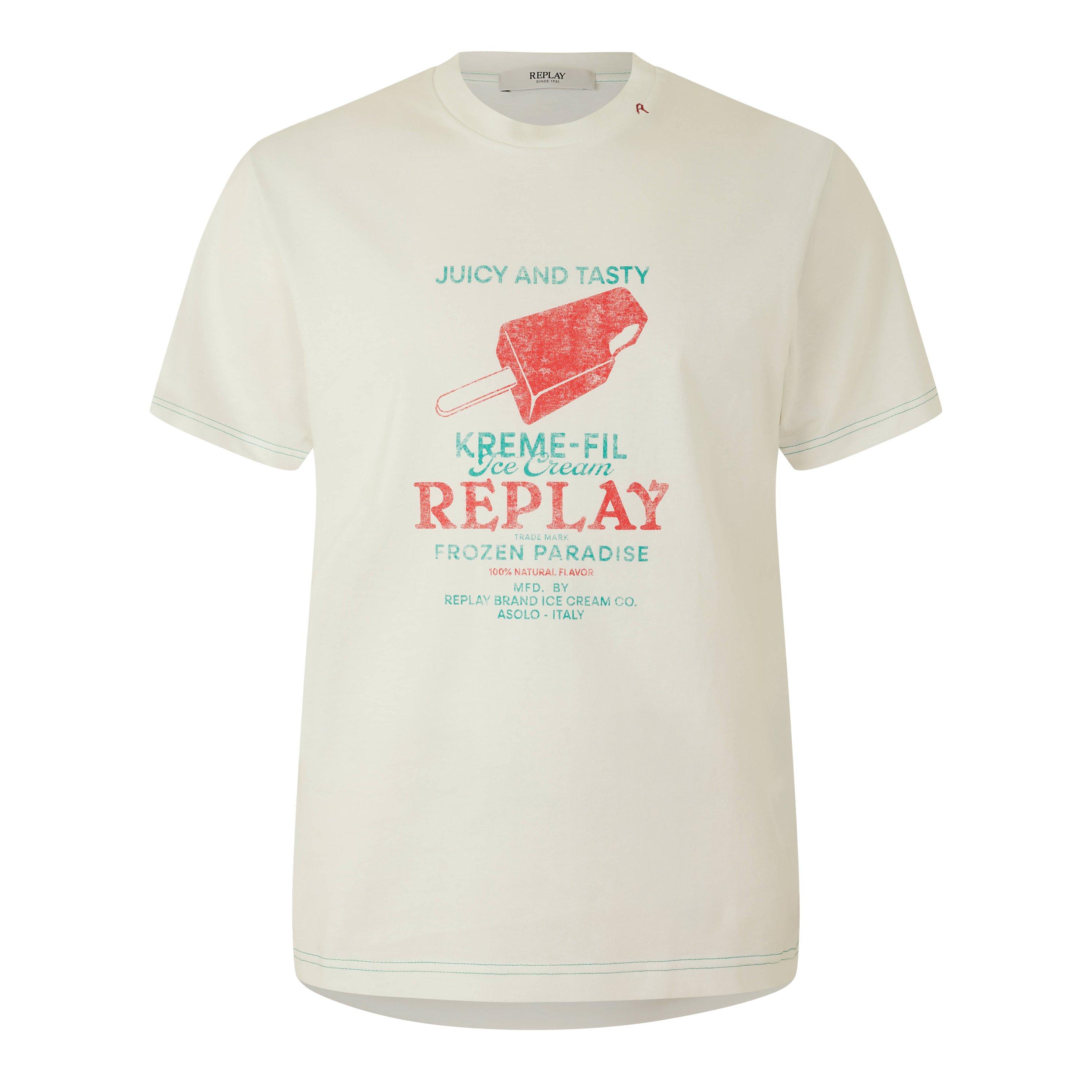 Bianco - Replay - Men's T-Shirt - 1