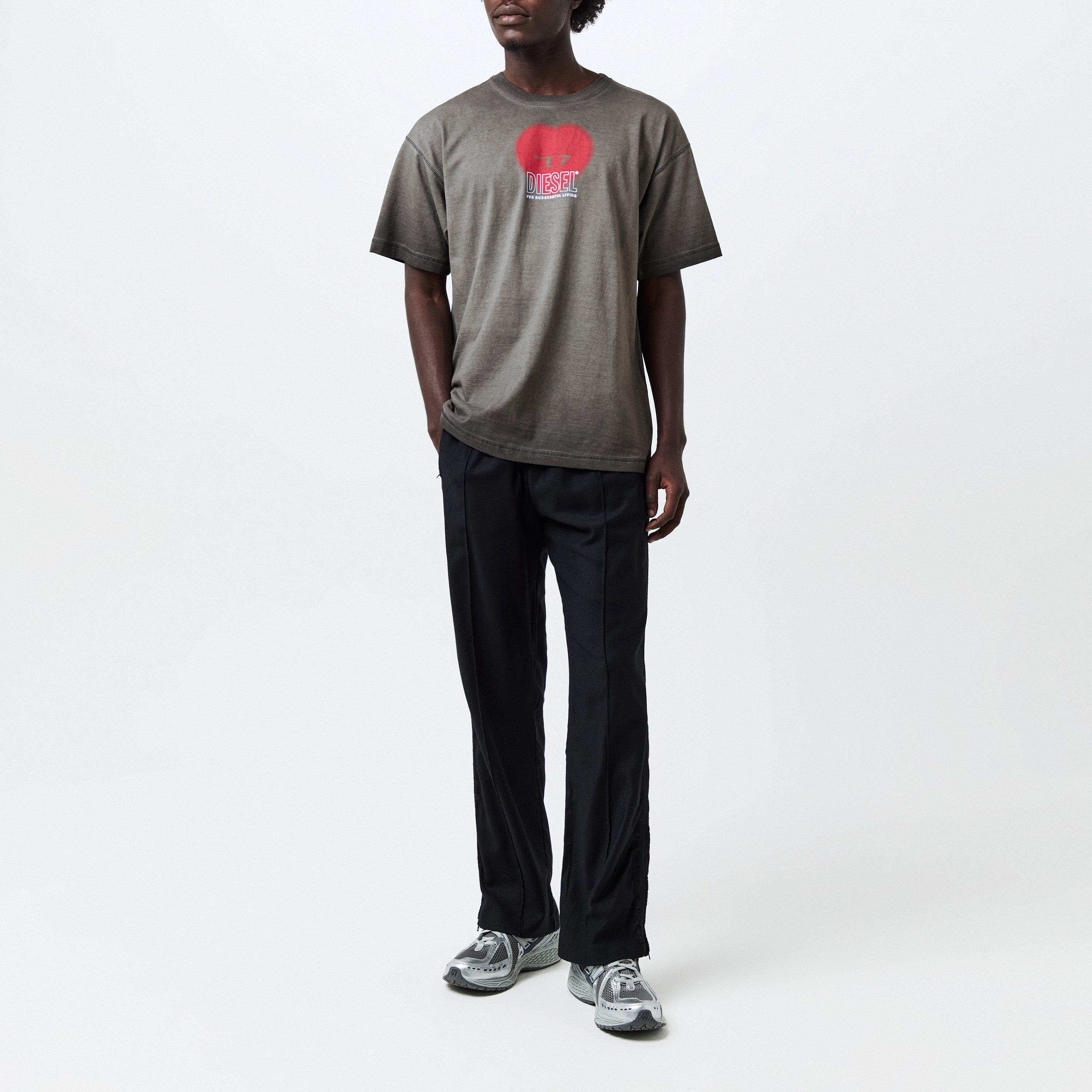 Black Black - Diesel - Unisex Adults Regular Fit T-Shirt - 6