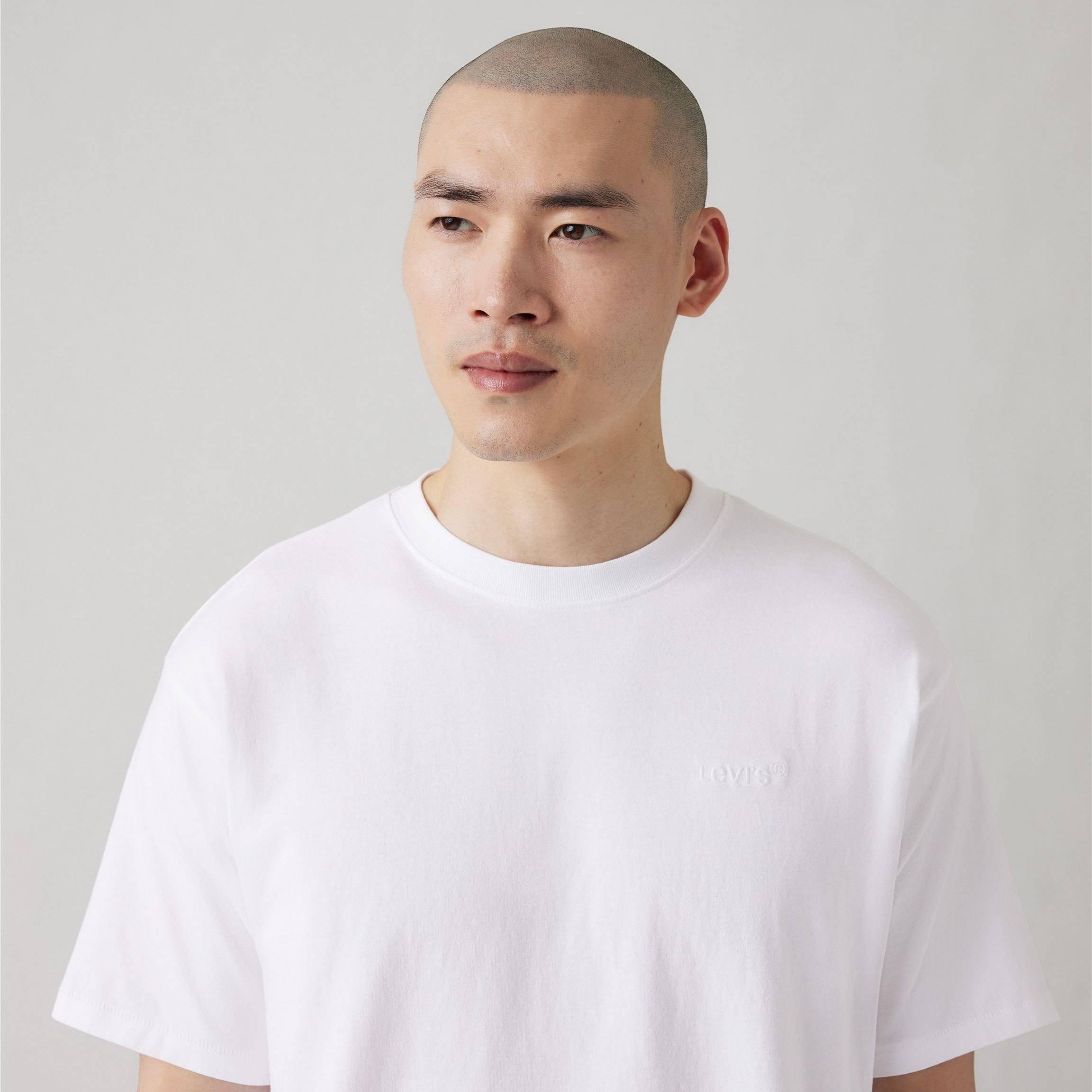 White - Levis - Men's Red Tab Vintage Regular Fit T-Shirt - 3