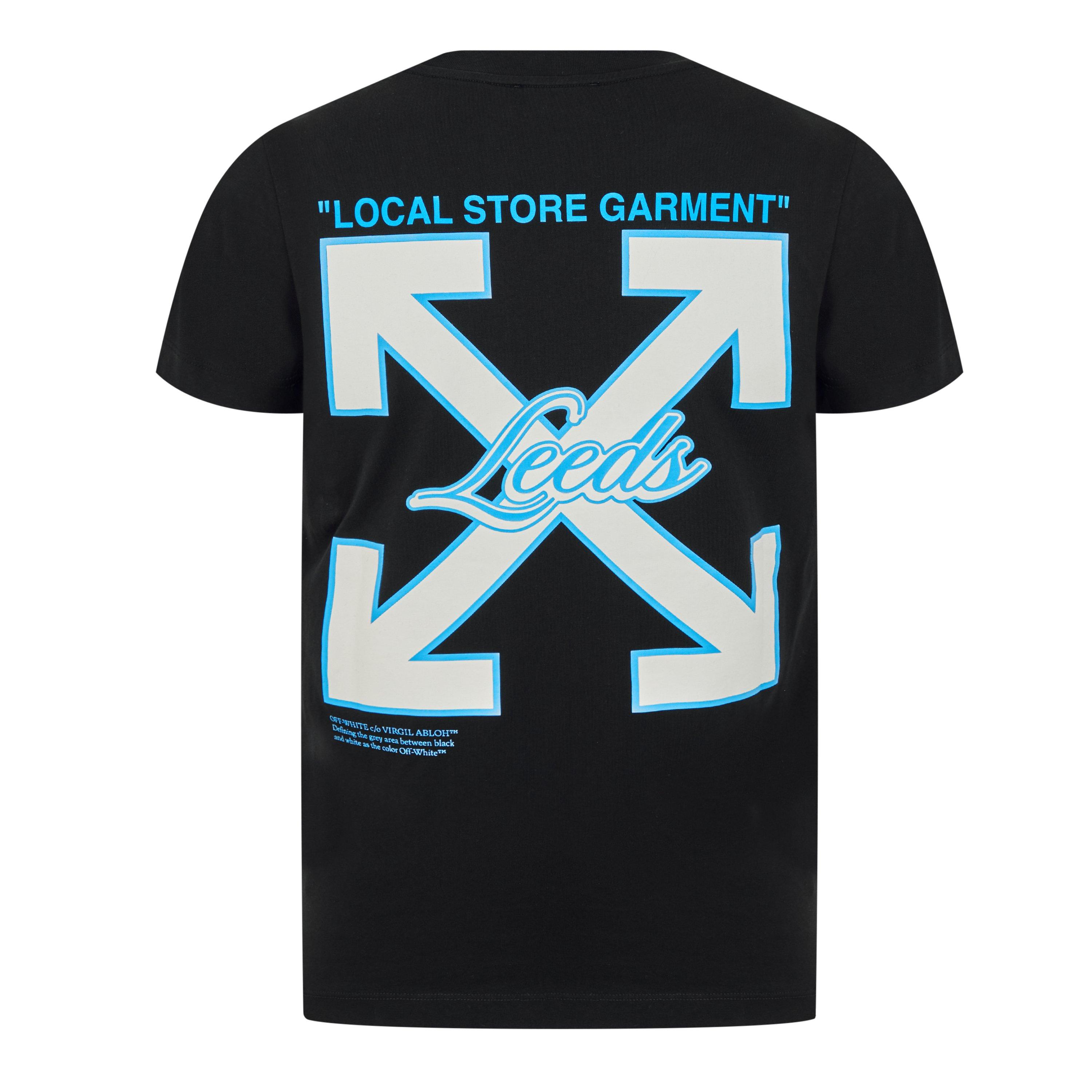 Black - Off White - Men's Leeds T-Shirt, Logo
