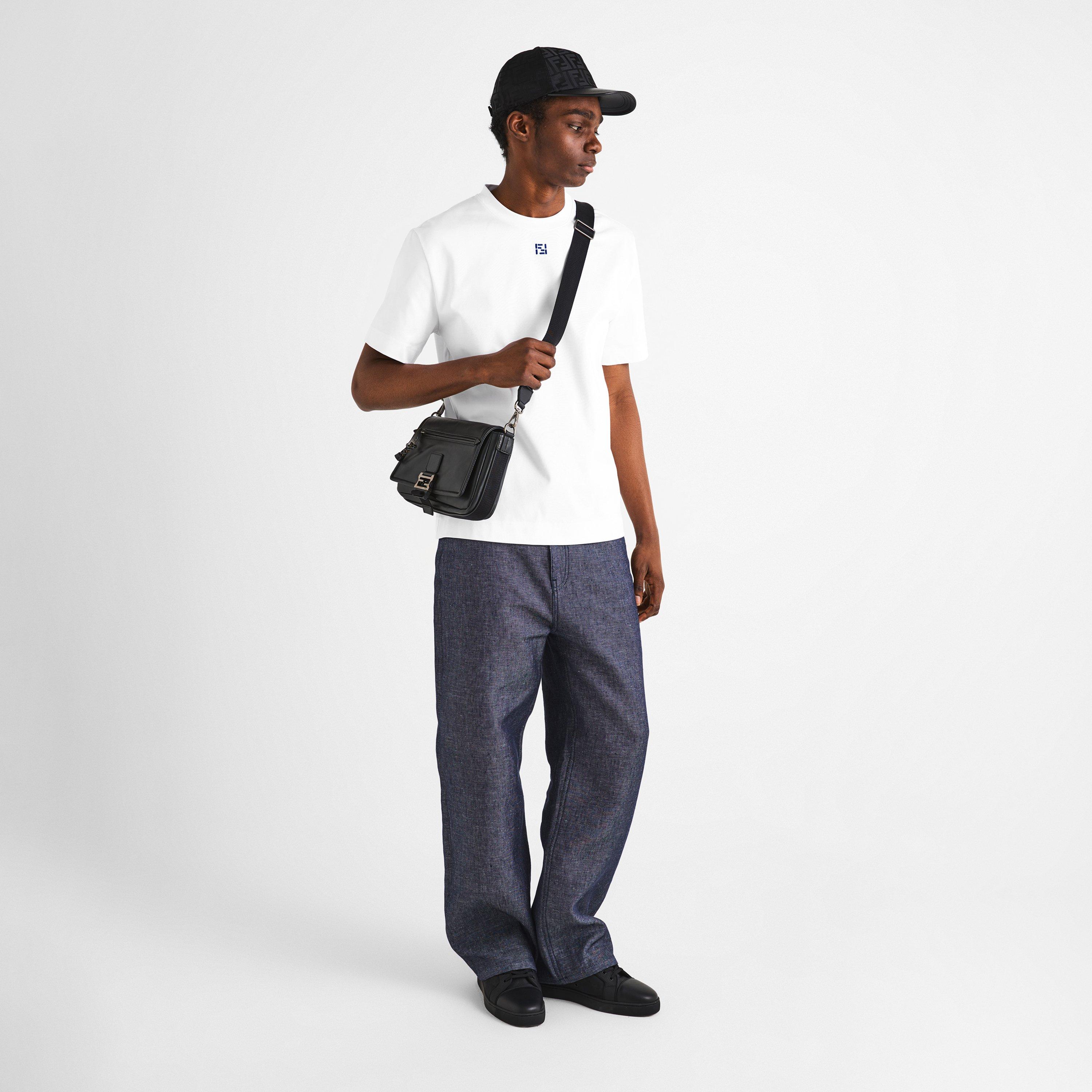 White/Blue - Fendi - Men's T-Shirt - 6