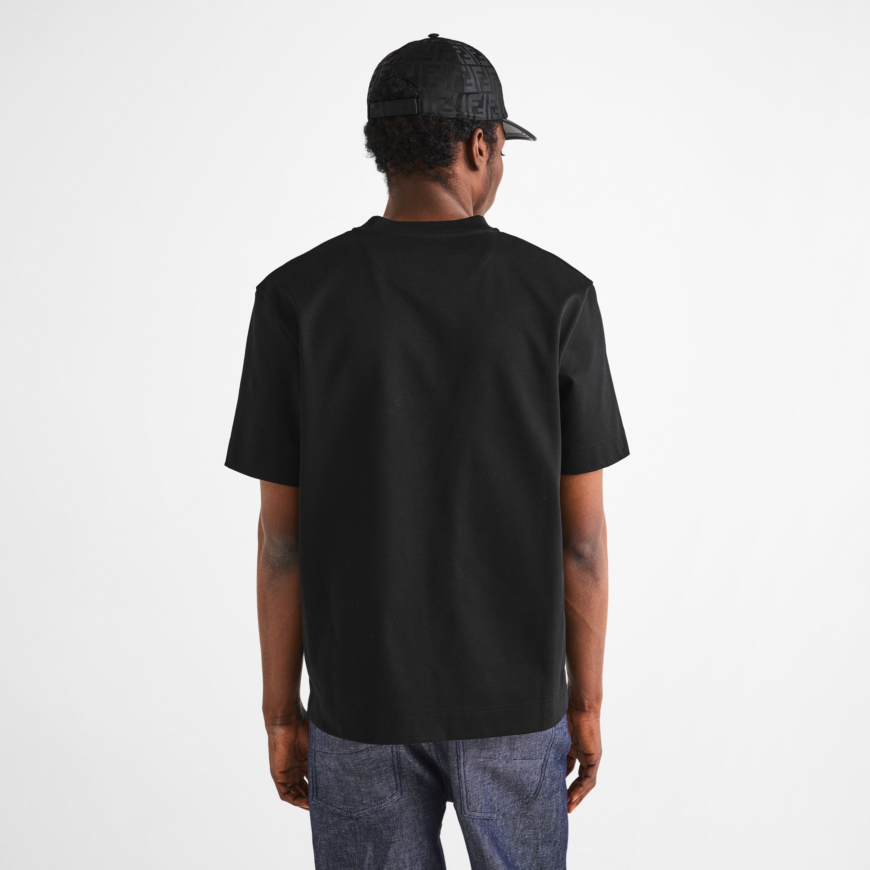 Black/Ylw - Fendi - Men's T-Shirt - 4