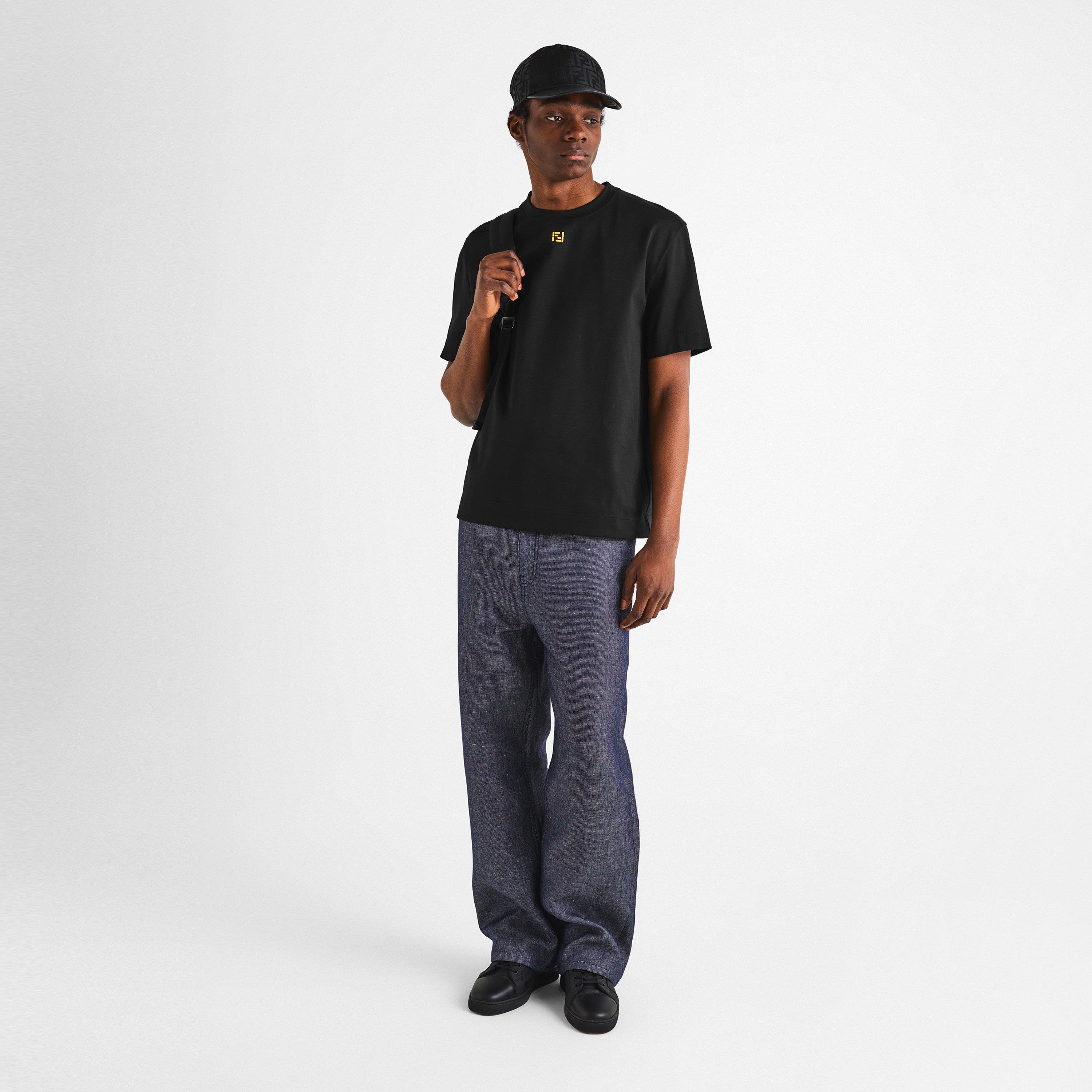 Black/Ylw - Fendi - Men's T-Shirt - 6