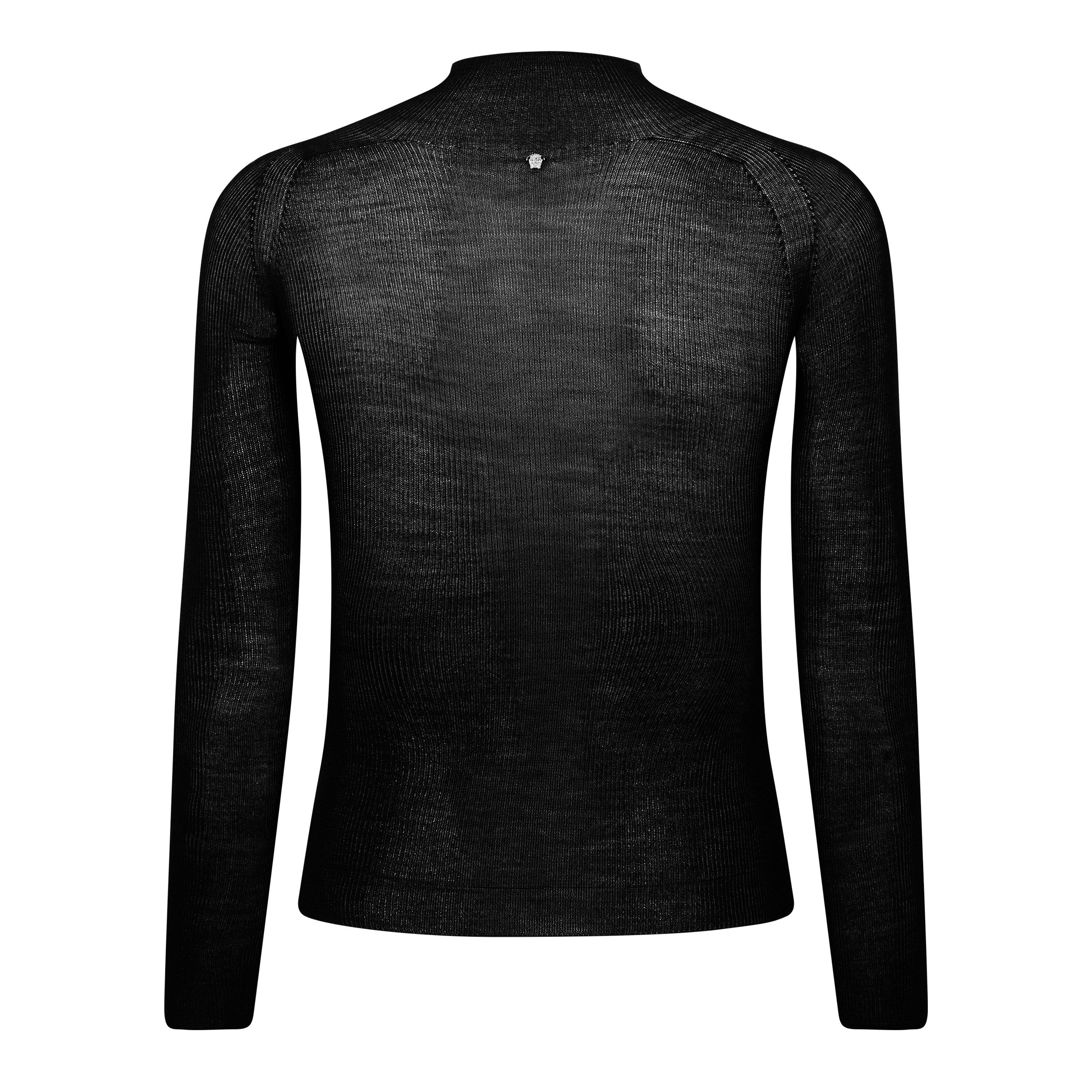 Black - Versace - Virgin Wool Jumper - 2