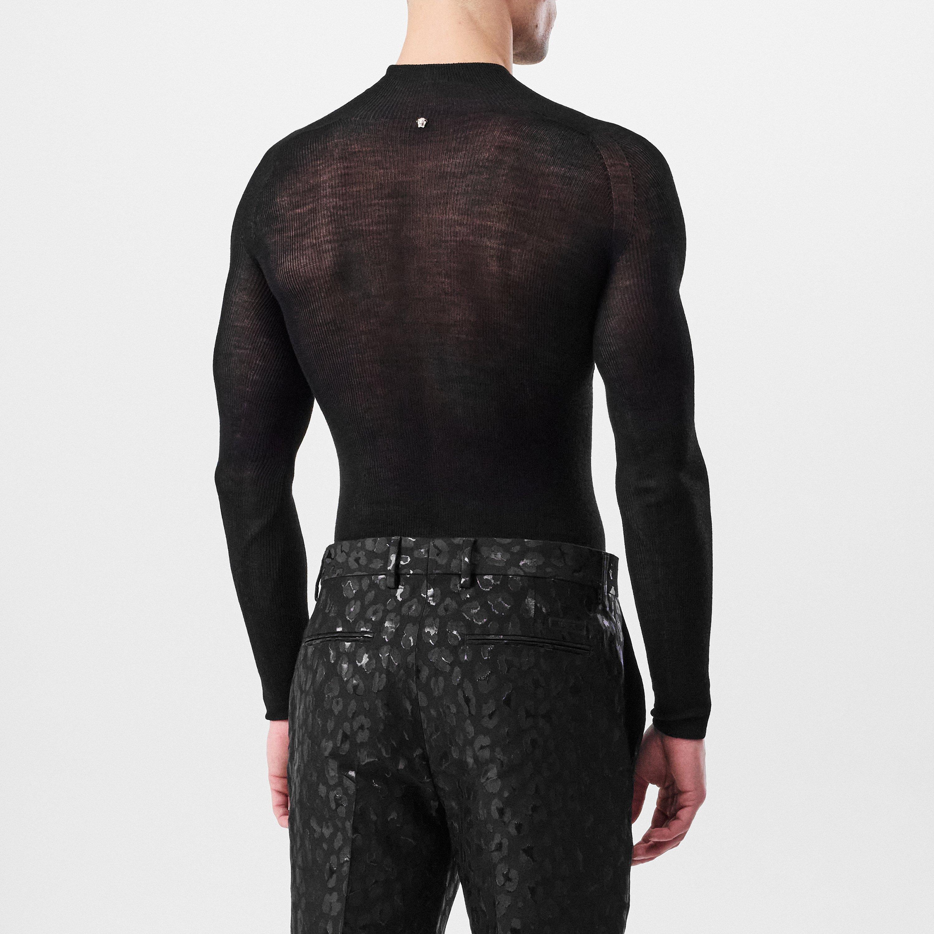 Black - Versace - Virgin Wool Jumper - 4