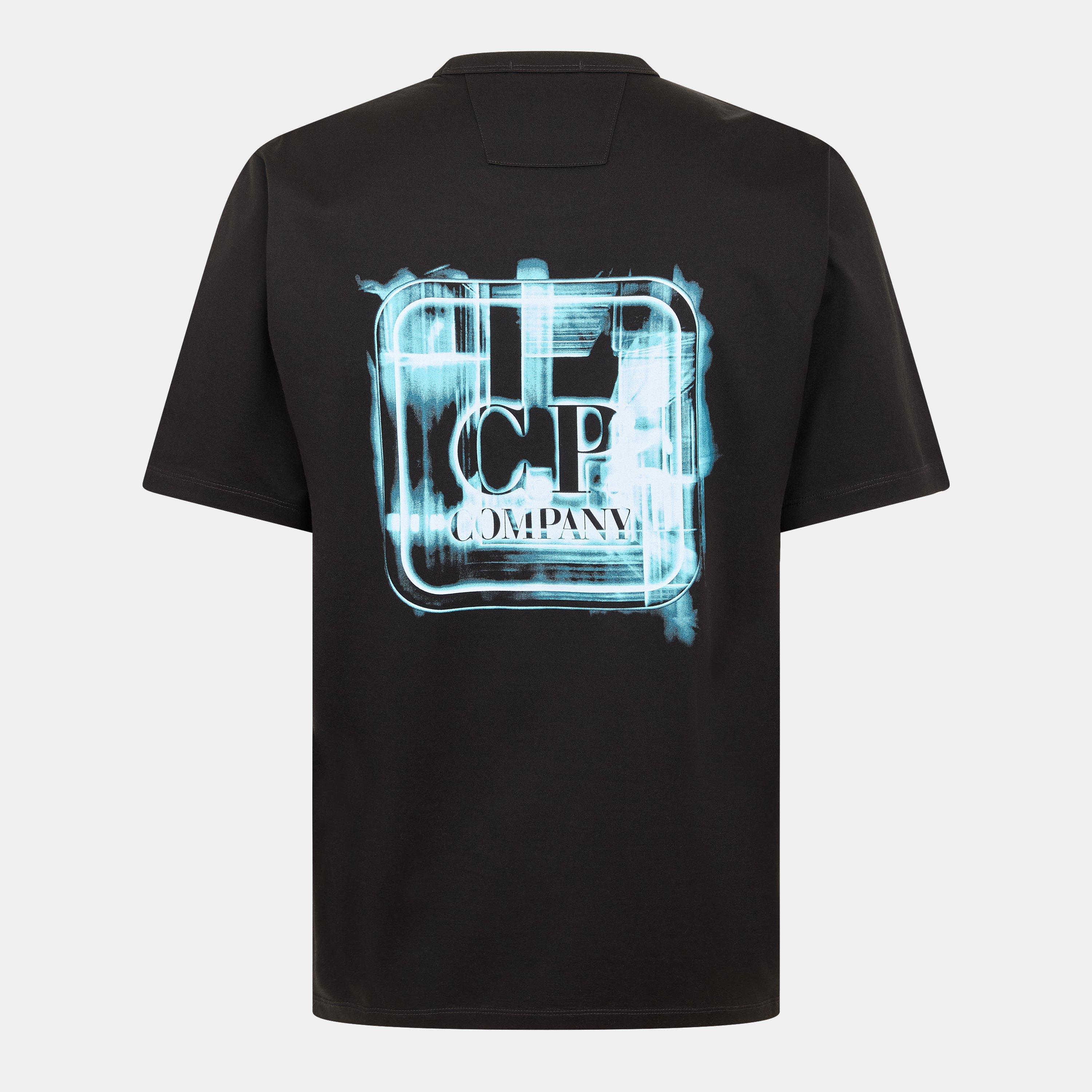 Black 999 - CP Company Metropolis - CPCM Stencil LG Tee Sn61 - 2