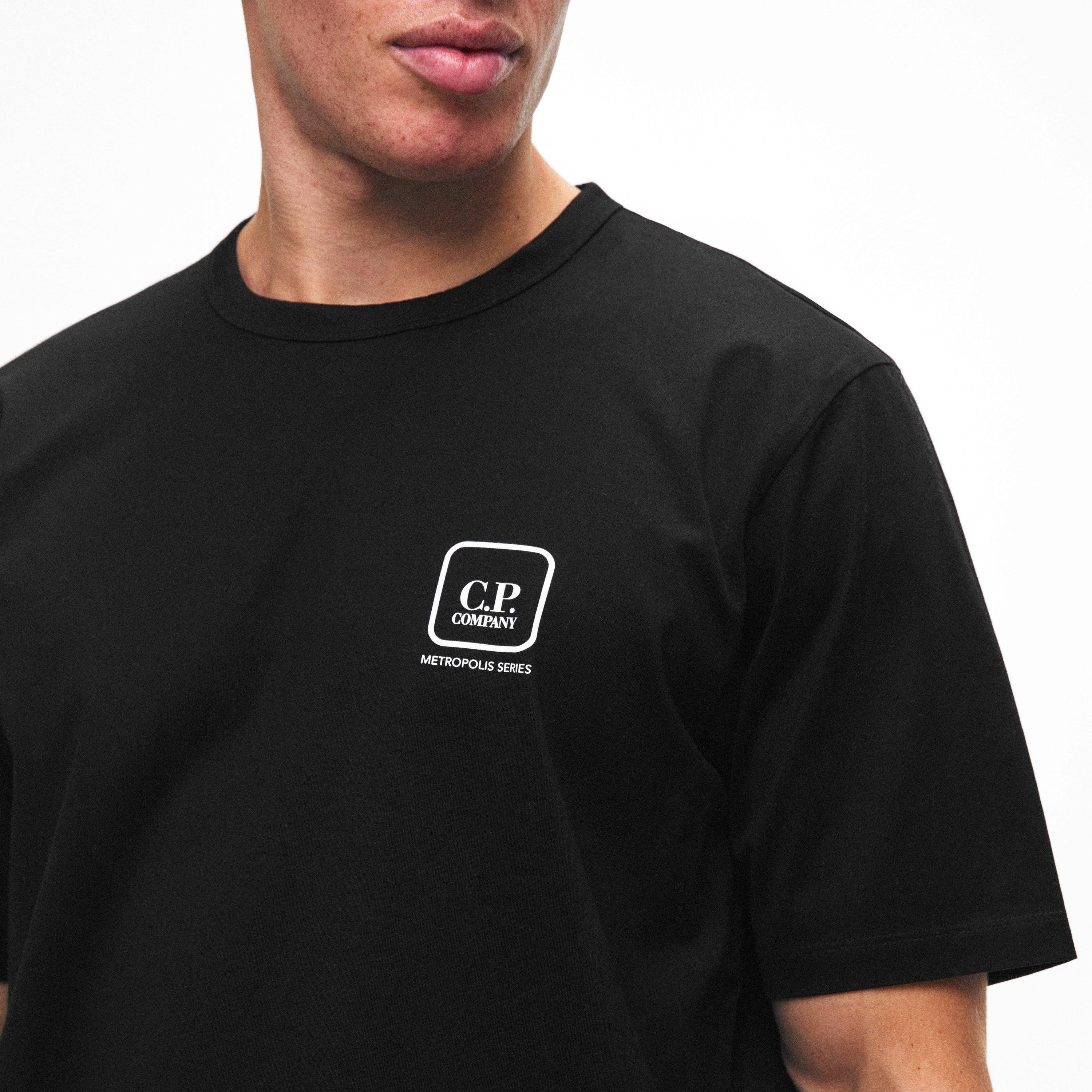 Black 999 - CP Company Metropolis - CPCM Stencil LG Tee Sn61 - 5