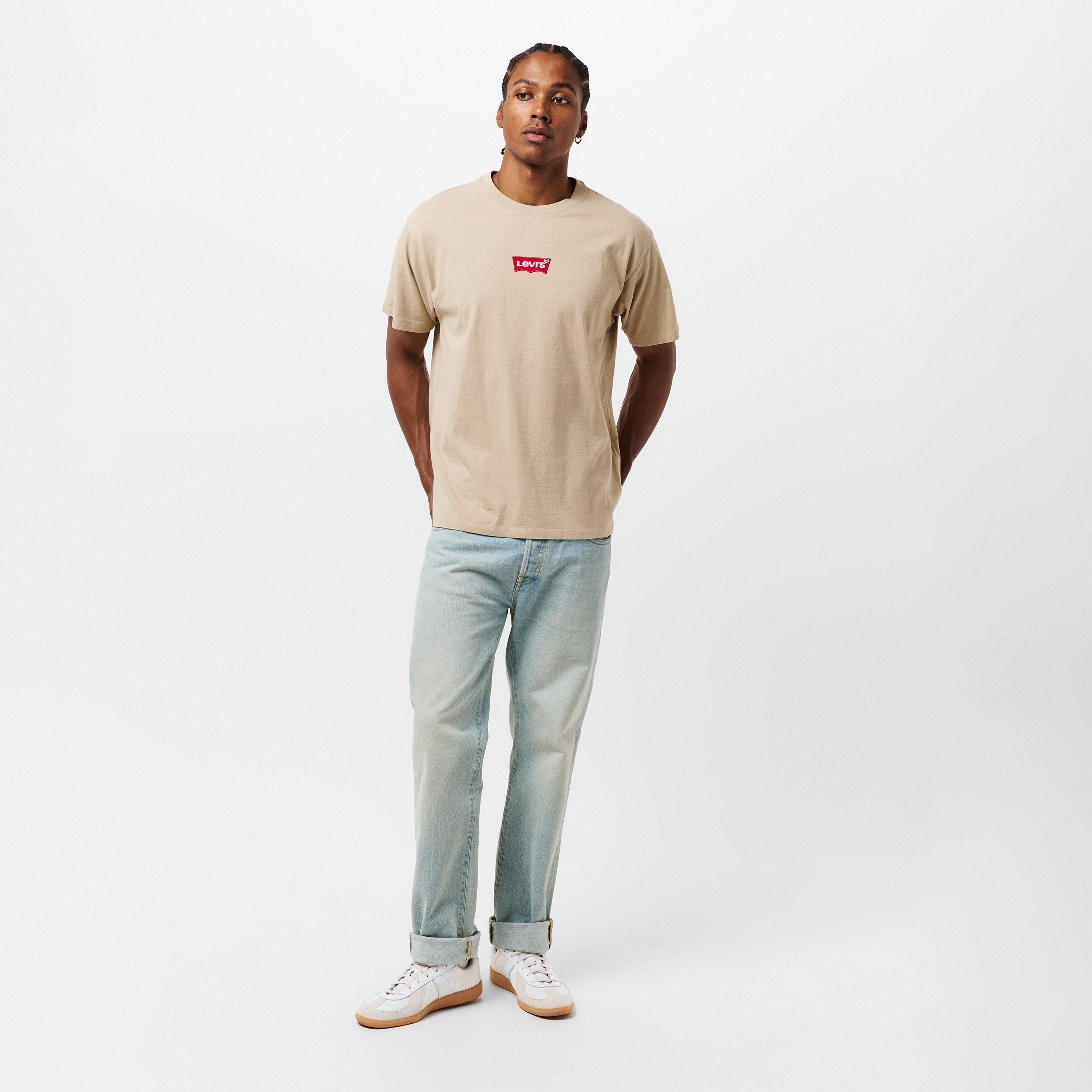 Beige - Levis - Men's Regular Fit Backprint T-Shirt - 6