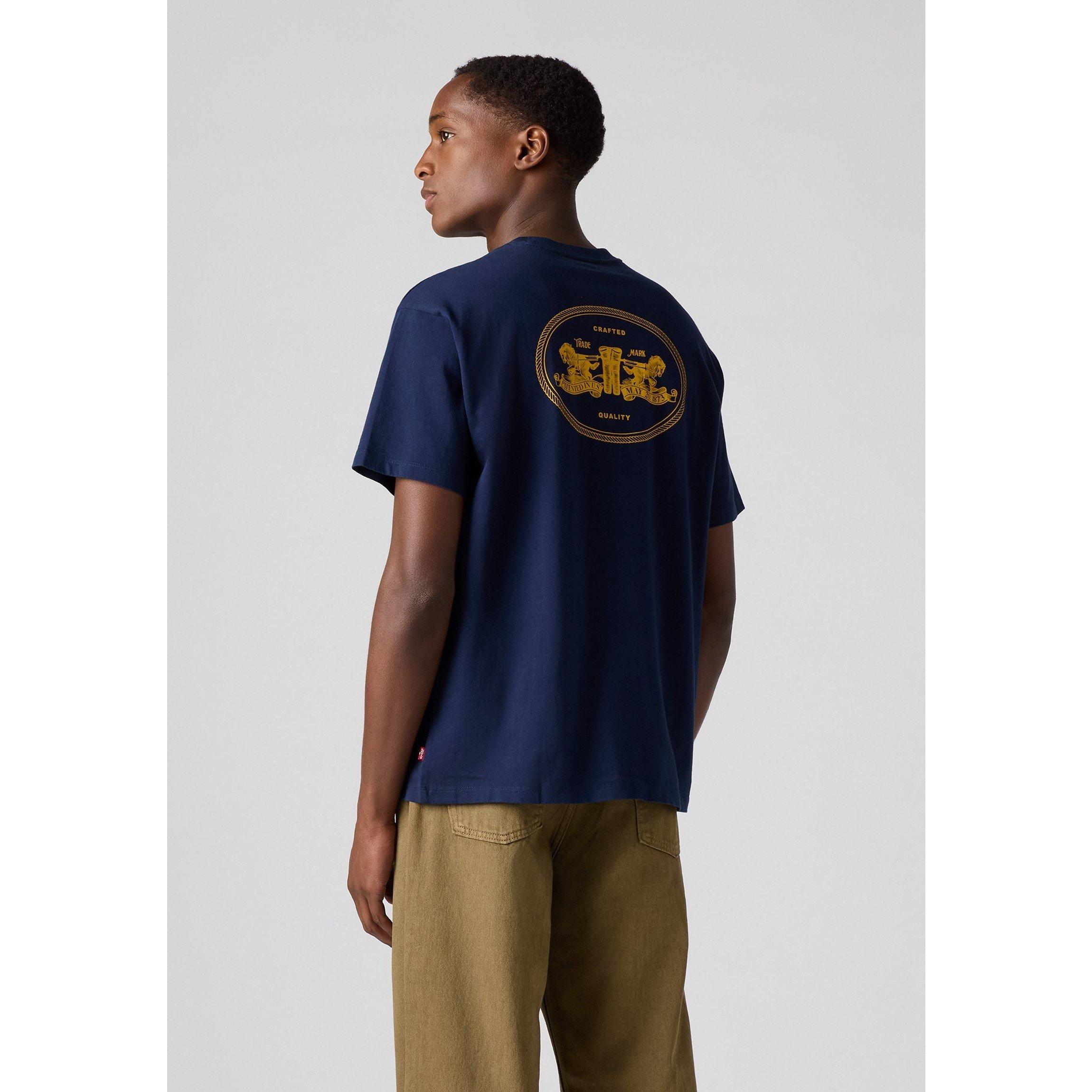 Navy - Levis - Men's Backprint T-Shirt - 4
