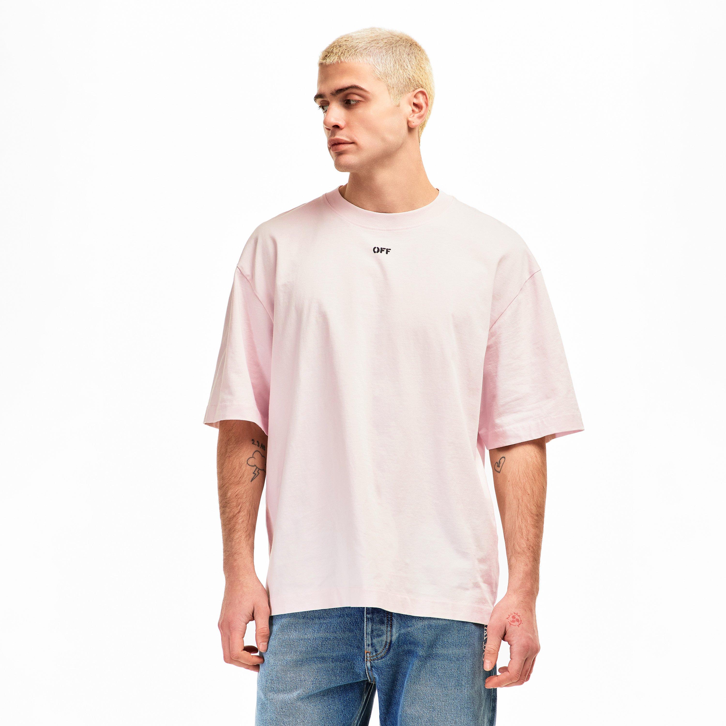  Mauve 6080 - Off White - Men's Paint Arrow Oversized T-Shirt - 3