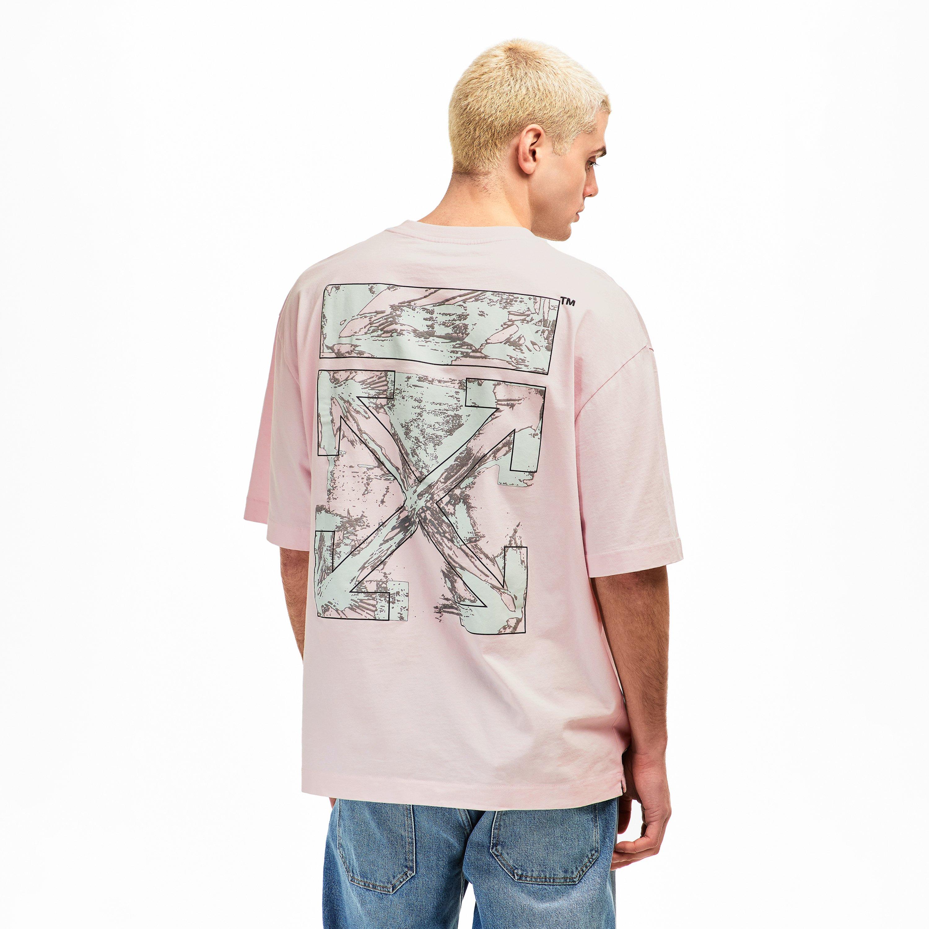  Mauve 6080 - Off White - Men's Paint Arrow Oversized T-Shirt - 4