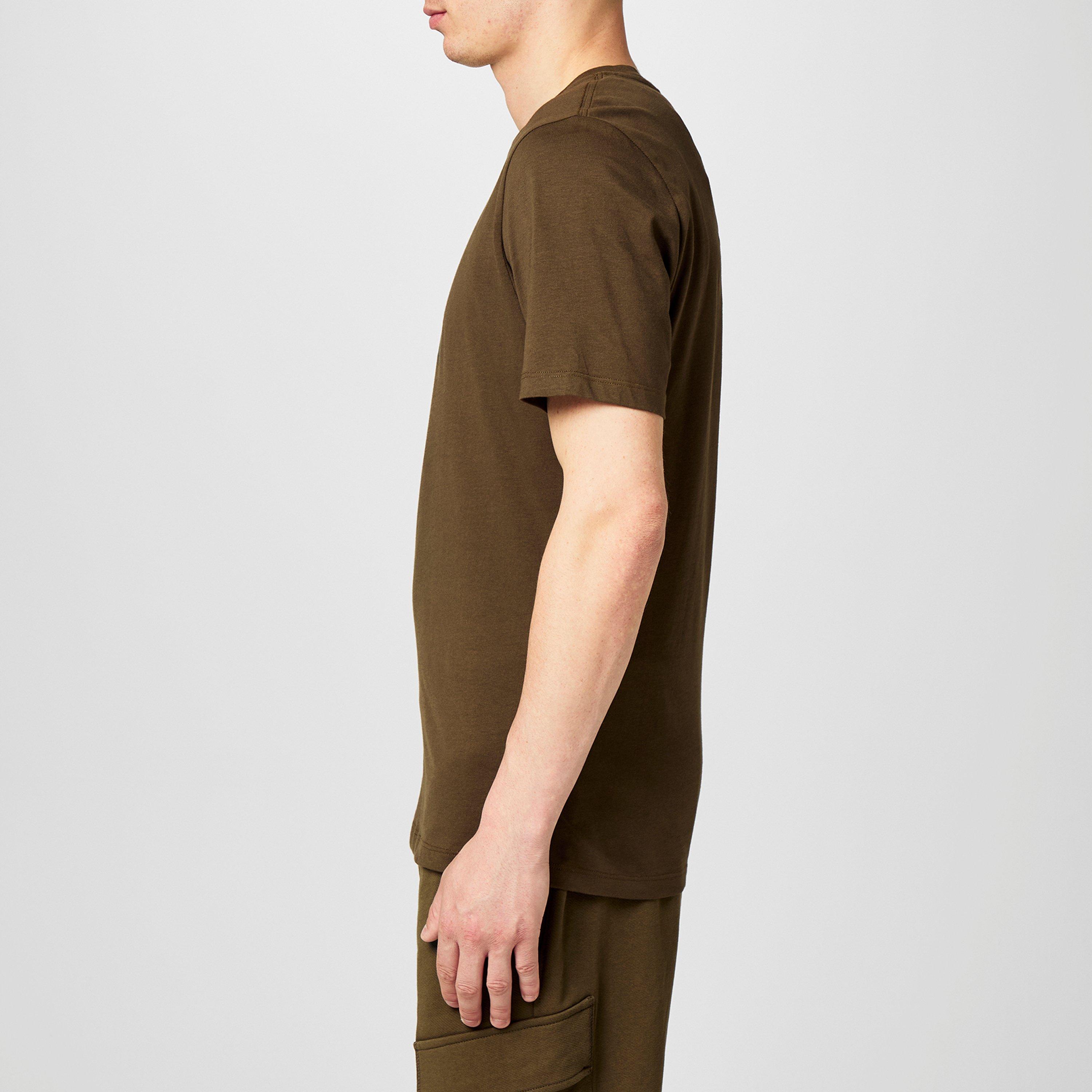 Ivy Green 683 - CP Company - Men's Block Logo Regular Fit T-Shirt - 5