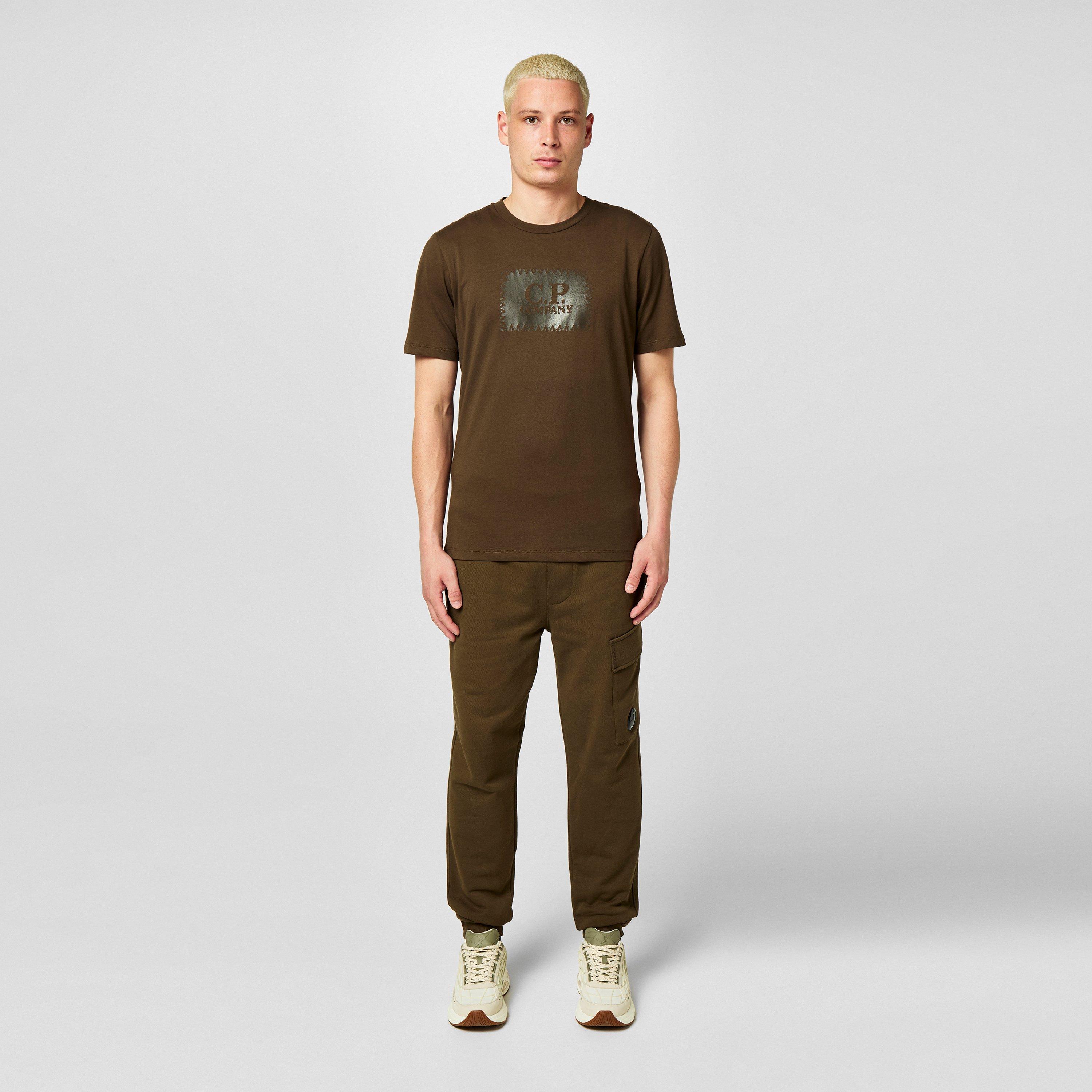 Ivy Green 683 - CP Company - Men's Block Logo Regular Fit T-Shirt - 6