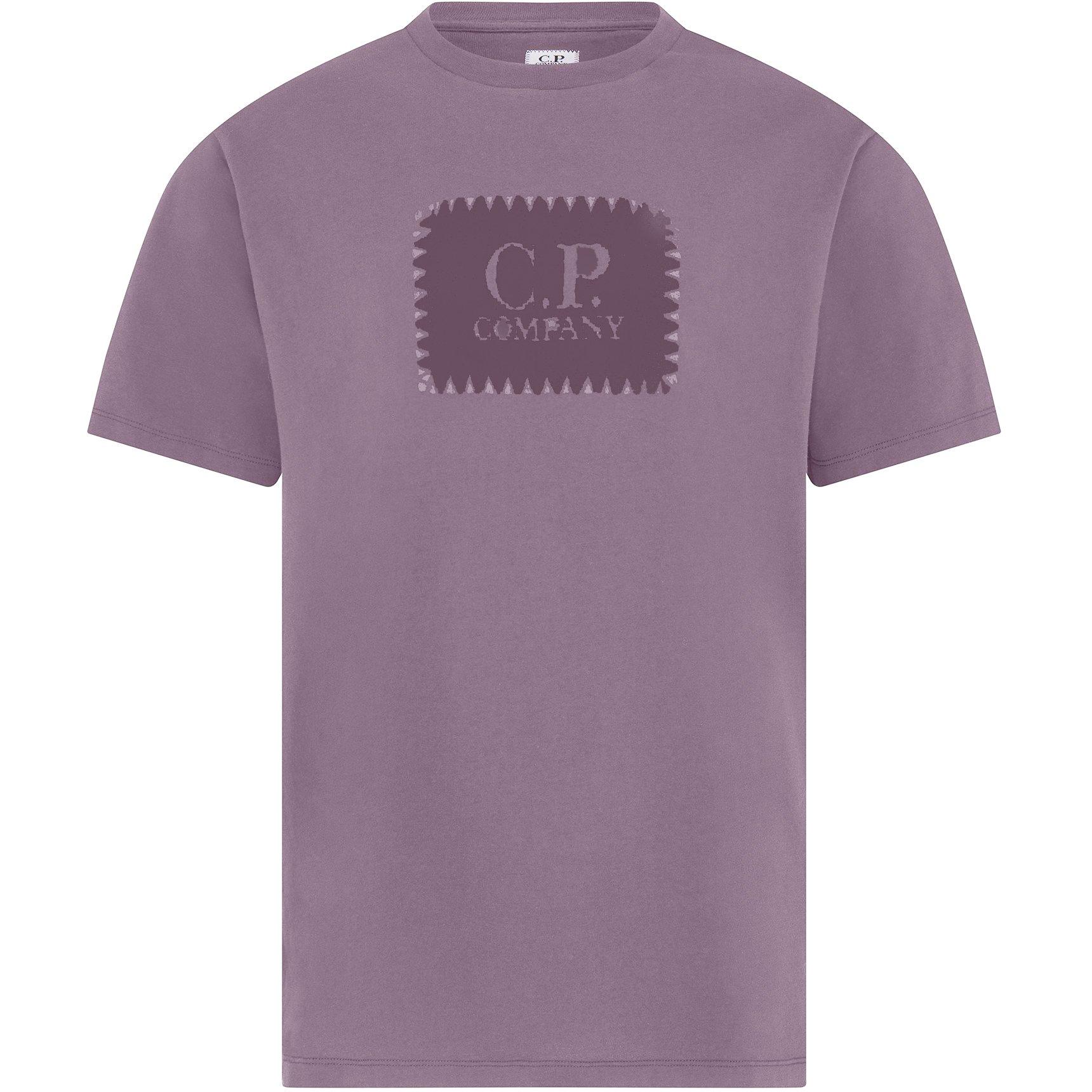 Purple Dove 735 - CP Company - Men's Block Logo Regular Fit T-Shirt - 7