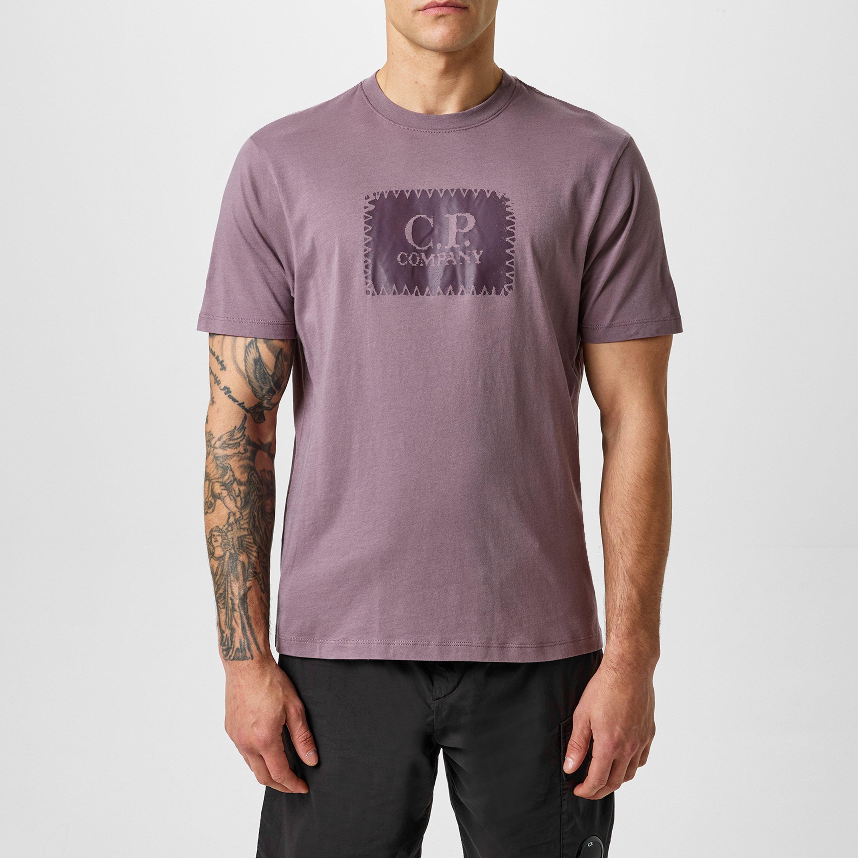 Purple Dove 735 - CP Company - Men's Block Logo Regular Fit T-Shirt - 3