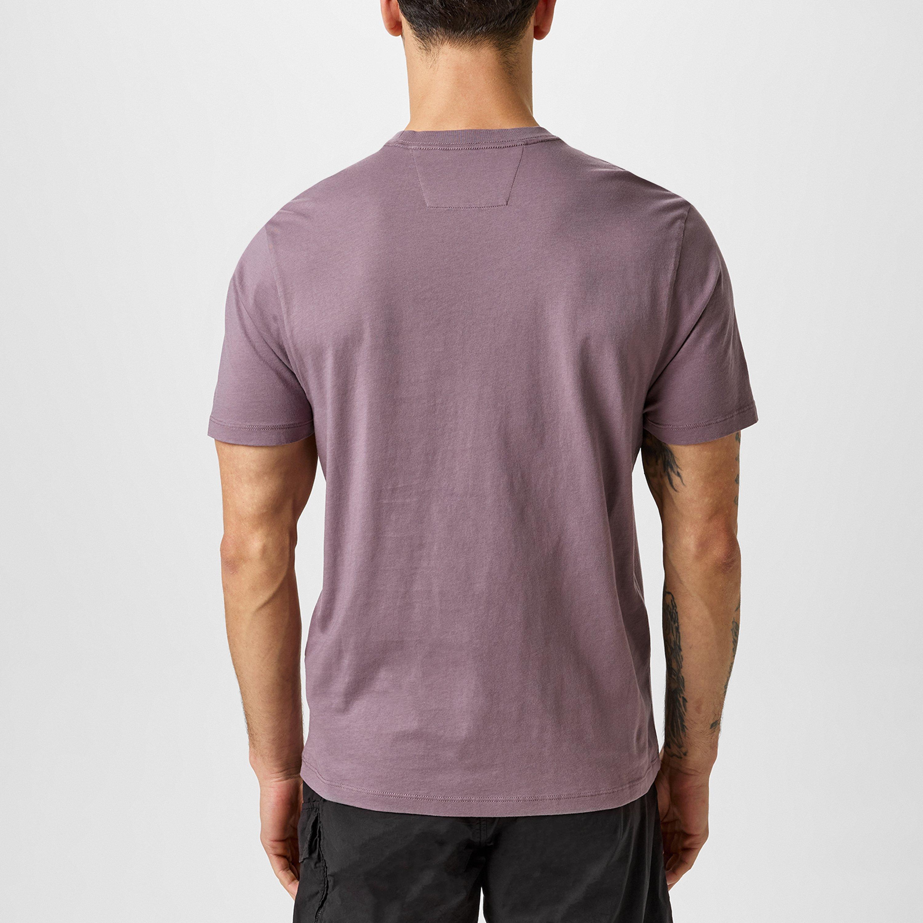 Purple Dove 735 - CP Company - Men's Block Logo Regular Fit T-Shirt - 4