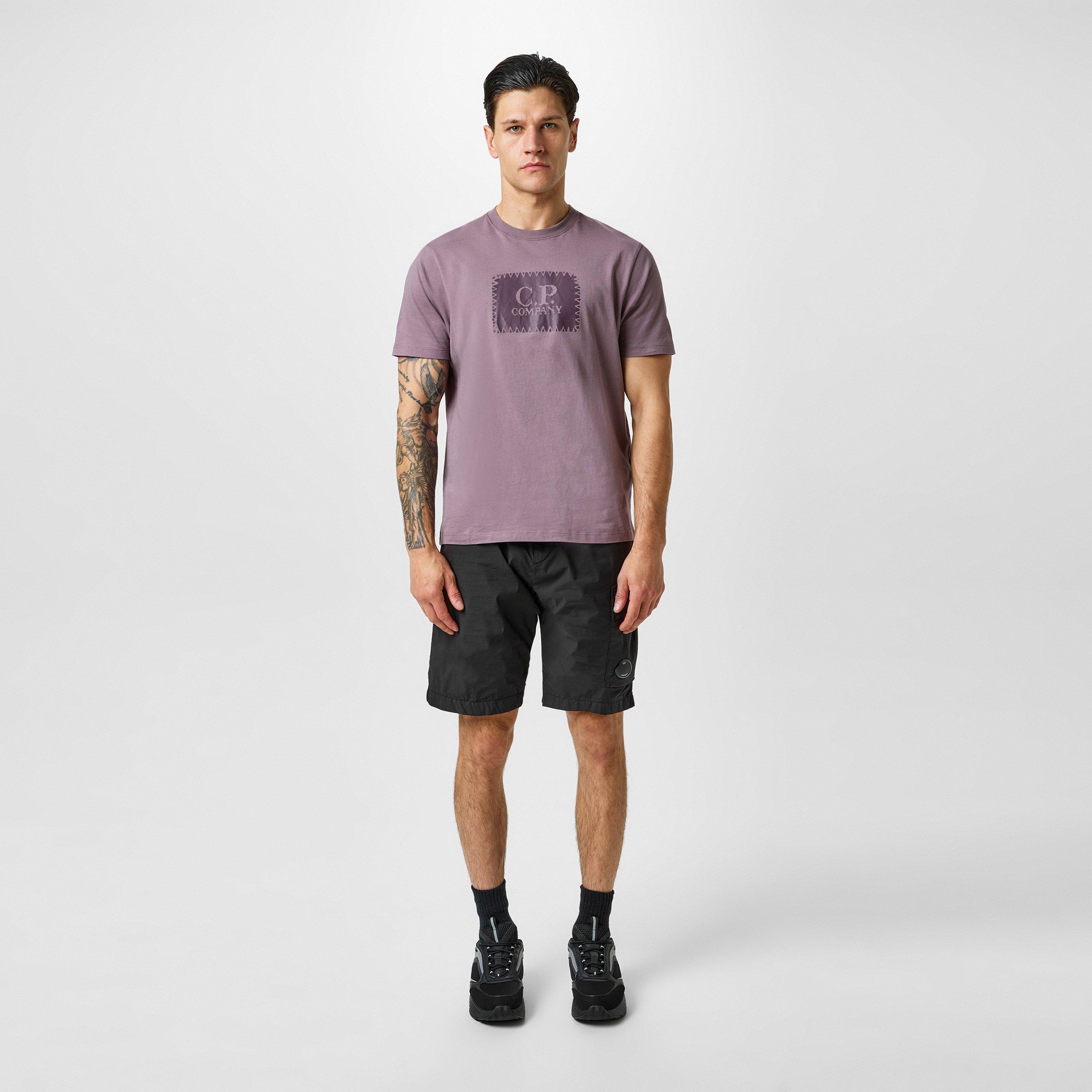 Purple Dove 735 - CP Company - Men's Block Logo Regular Fit T-Shirt - 5