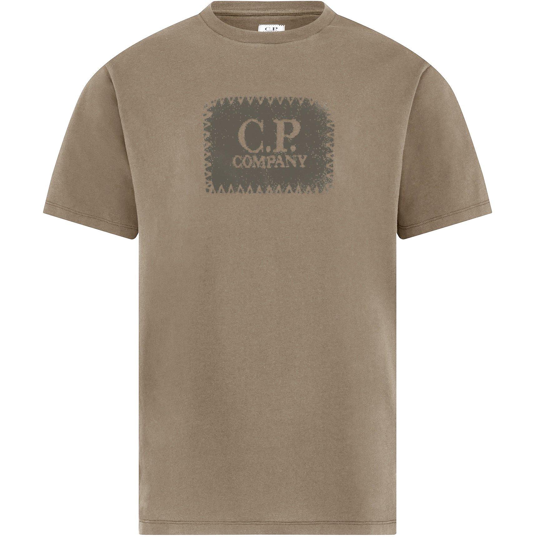 CP Company Men's Block Logo Regular Fit T-Shirt