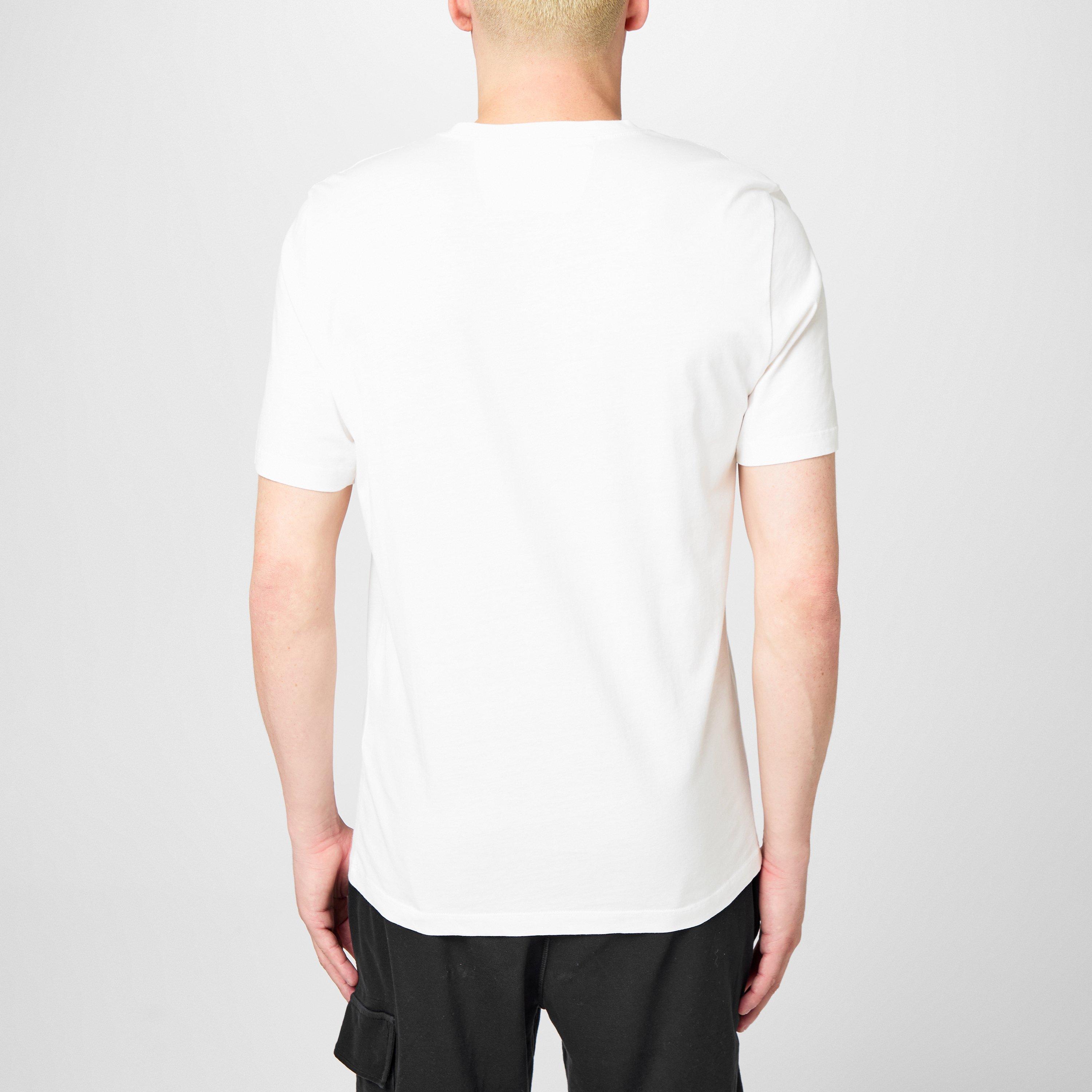 Gauze White 103 - CP Company - Mens Block Logo Regular Fit T-Shirt - 4