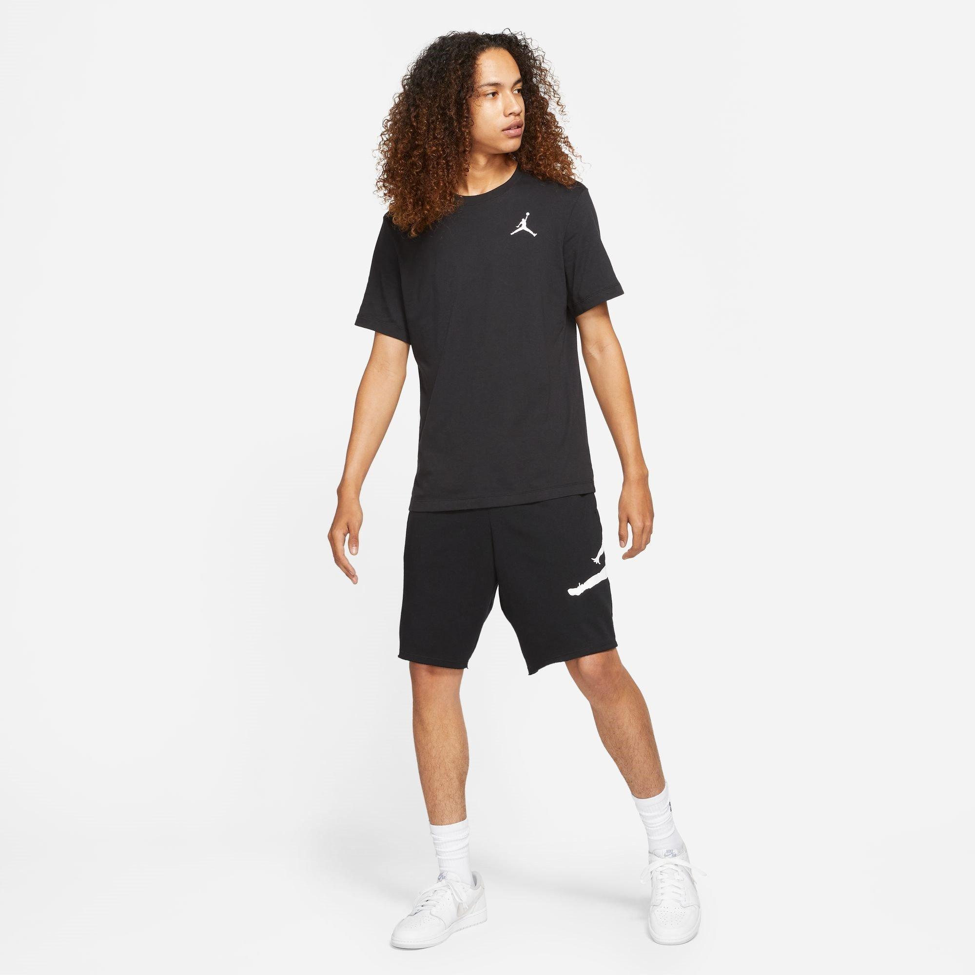 Zwart - Air Jordan - Small Logo Regular Fit T-Shirt - 4