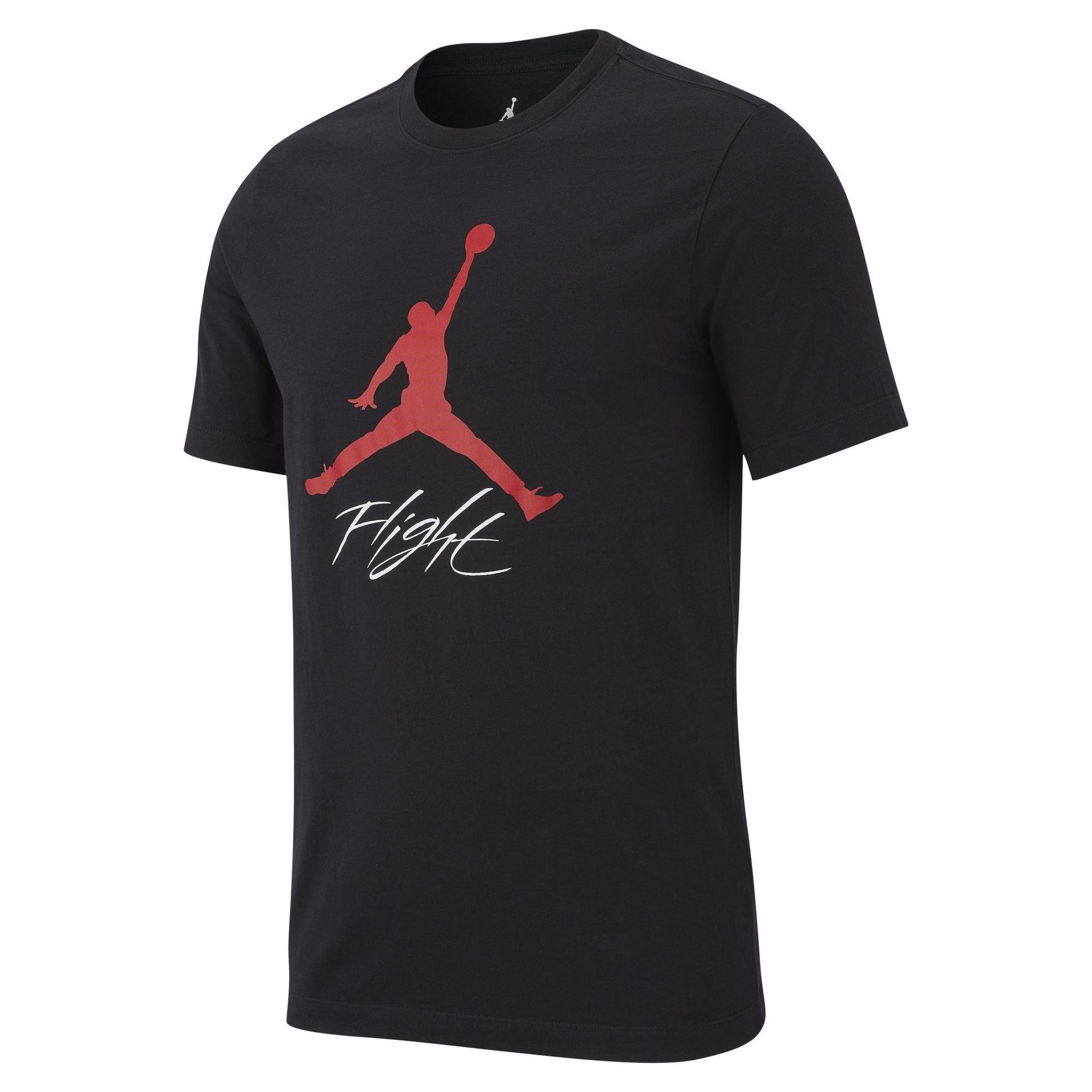 Air Jordan Men's Aj Jumpman T-Shirt - Black/Red - M