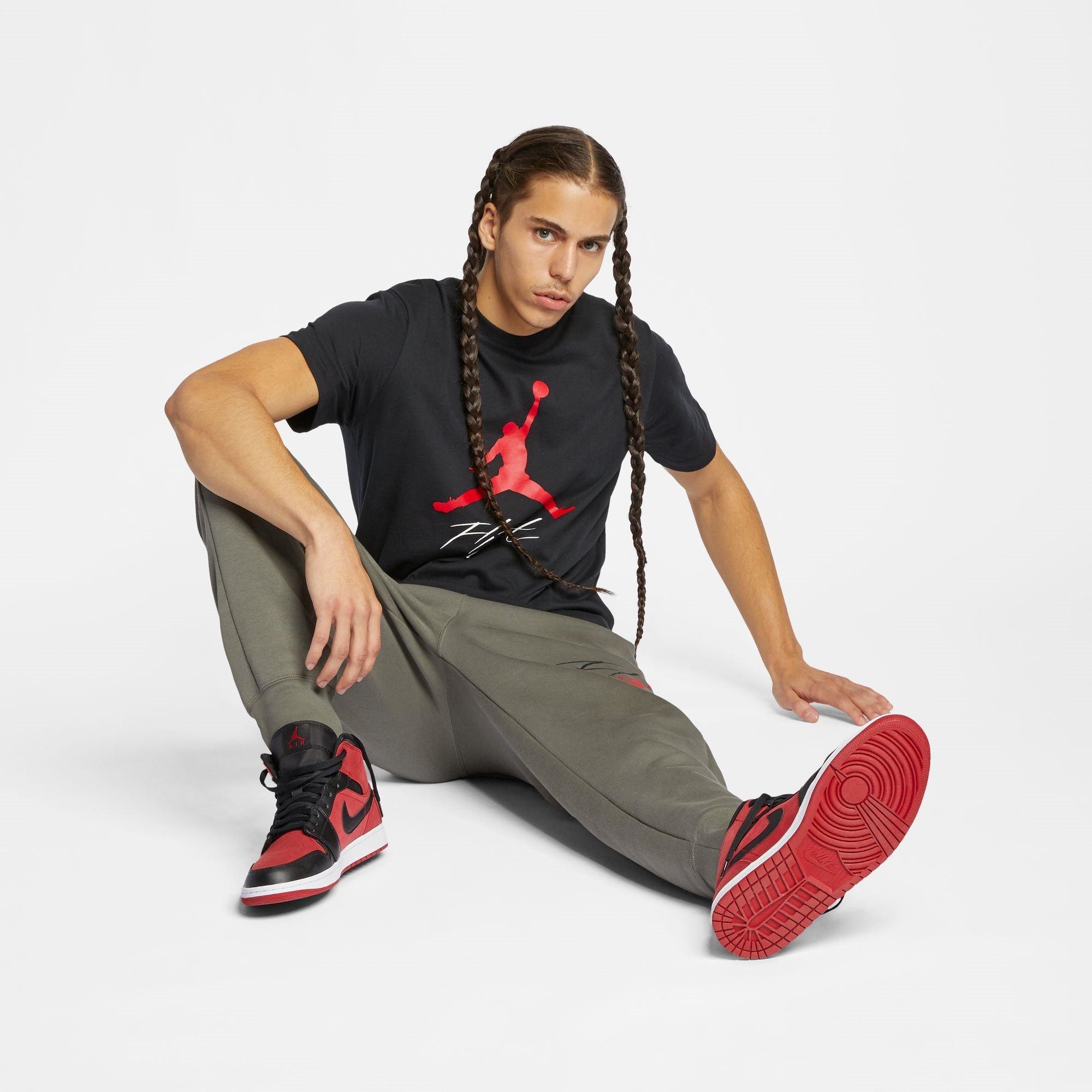 Nero/Rosso - Air Jordan - Jumpman T-Shirt Mens - 4