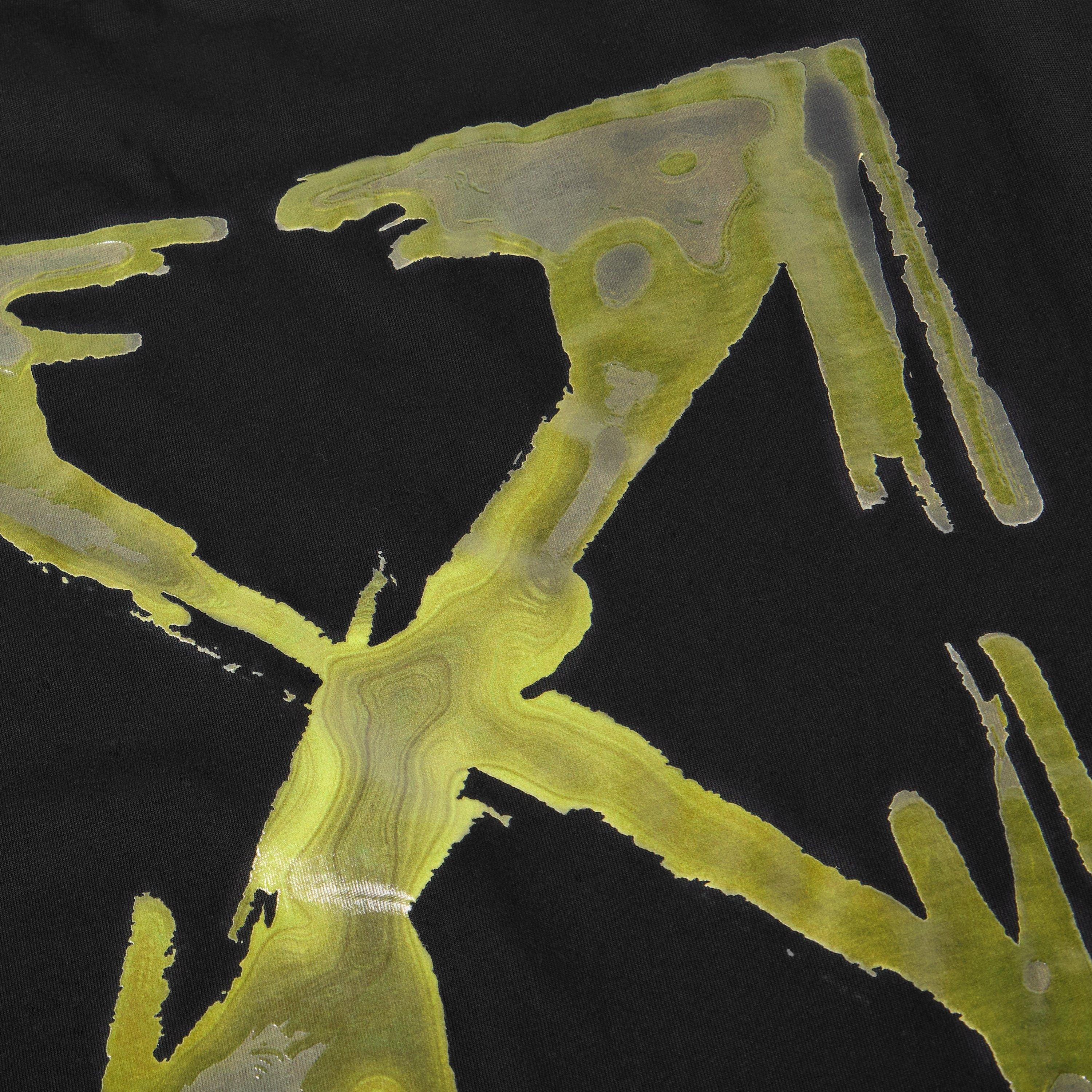 Black 0001 - Off White - Men's Slime Arrow Oversized T-Shirt - 5