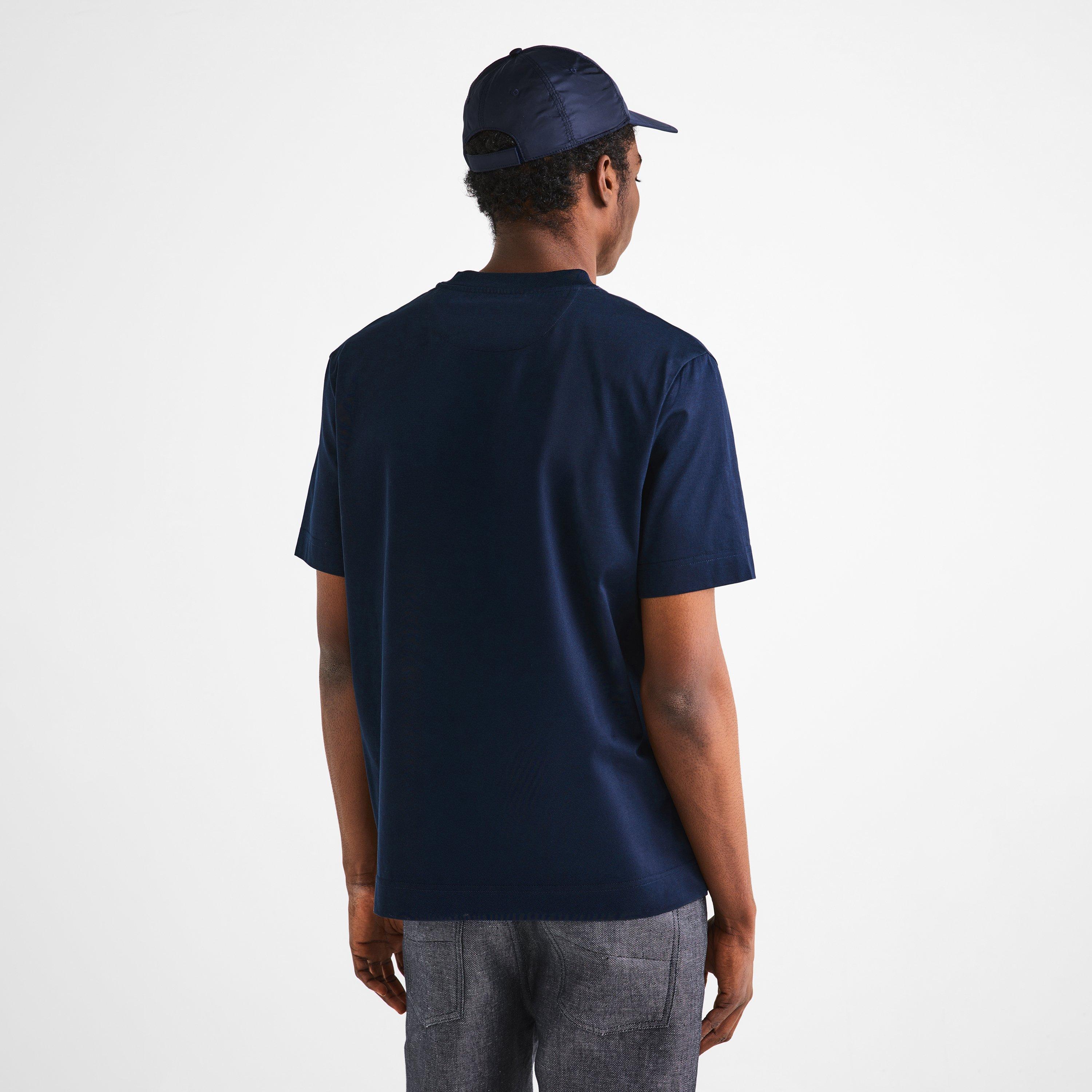 Blue - Fendi - Men's Flower T-Shirt - 4