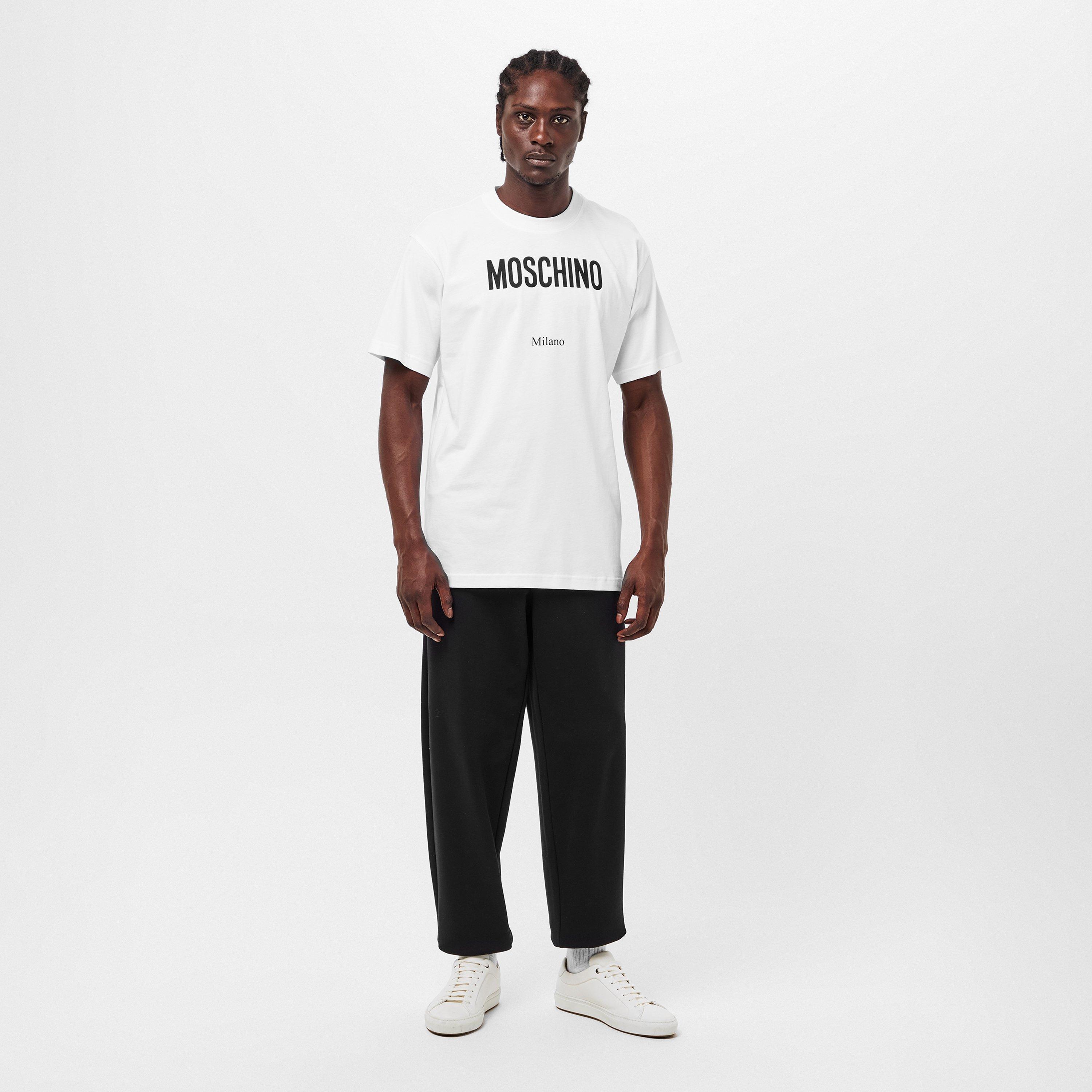 White - Moschino - Men's Milano Regular Fit T-Shirt - 6