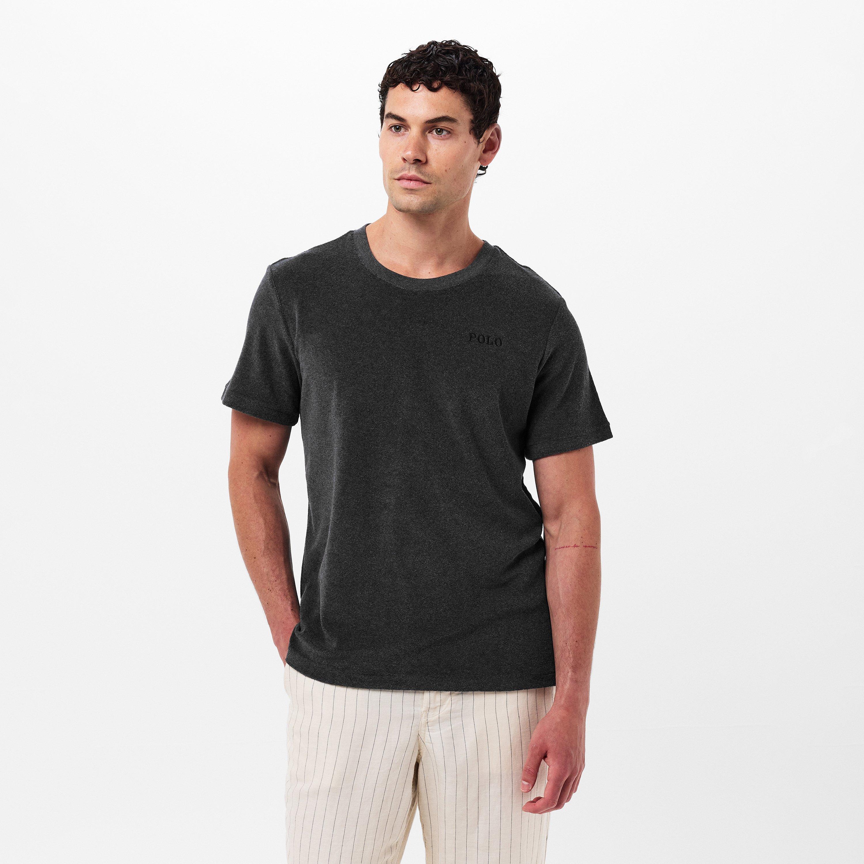 Grey Terry - Polo Ralph Lauren - Men's Terry Lounge Regular Fit T-Shirt - 3