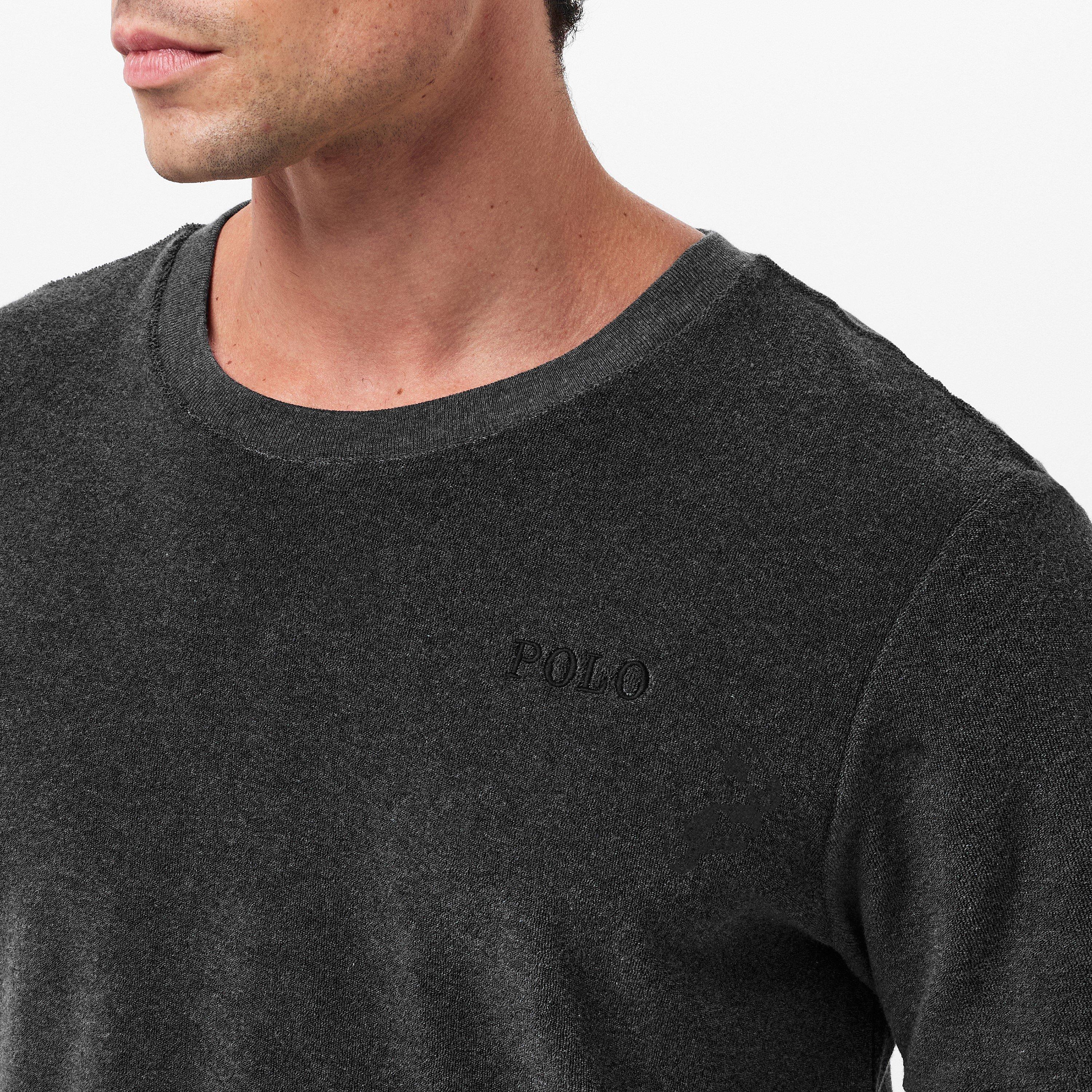 Grey Terry - Polo Ralph Lauren - Men's Terry Lounge Regular Fit T-Shirt - 5