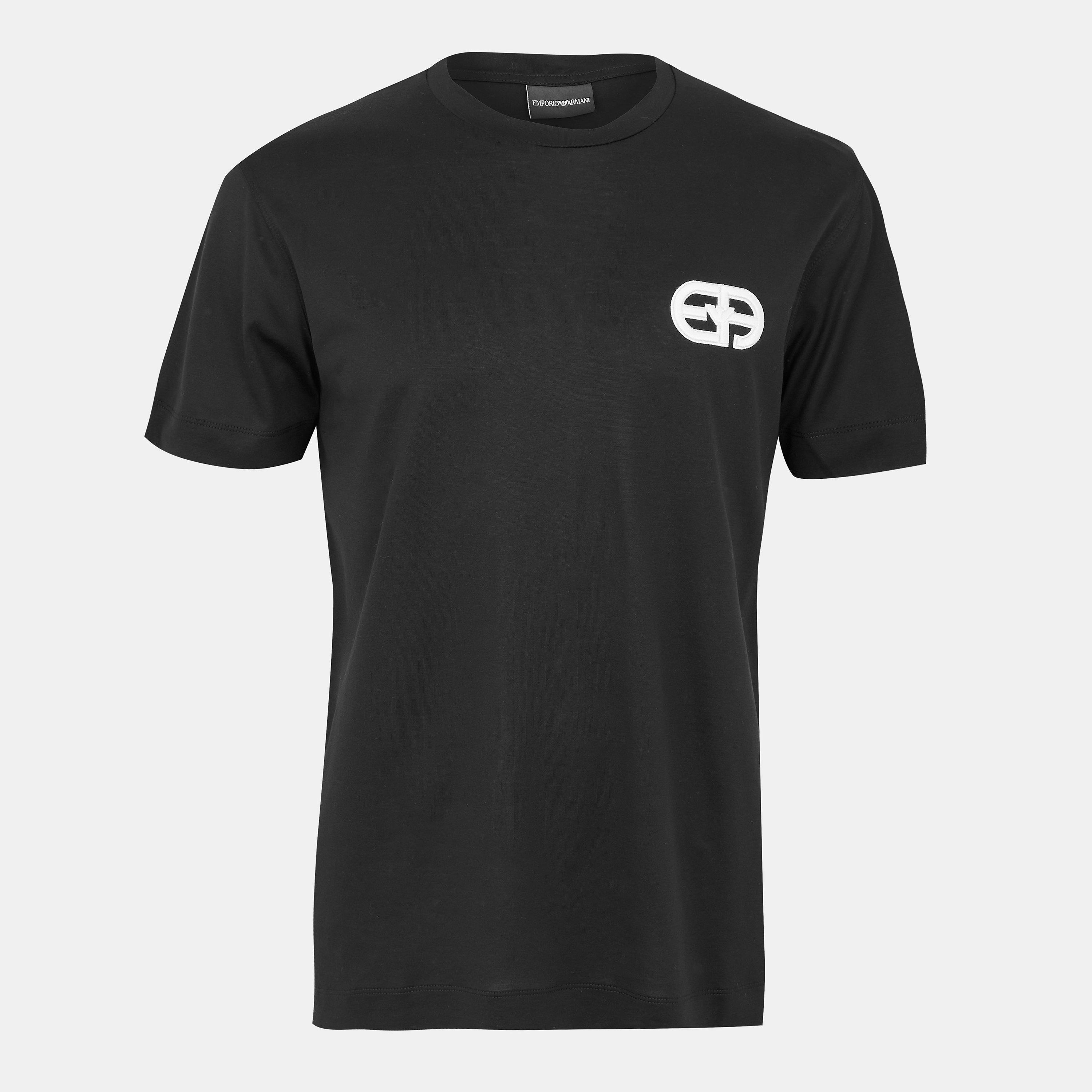 Emporio Armani Men's Crew Neck T-Shirt - Black Beauty - XL