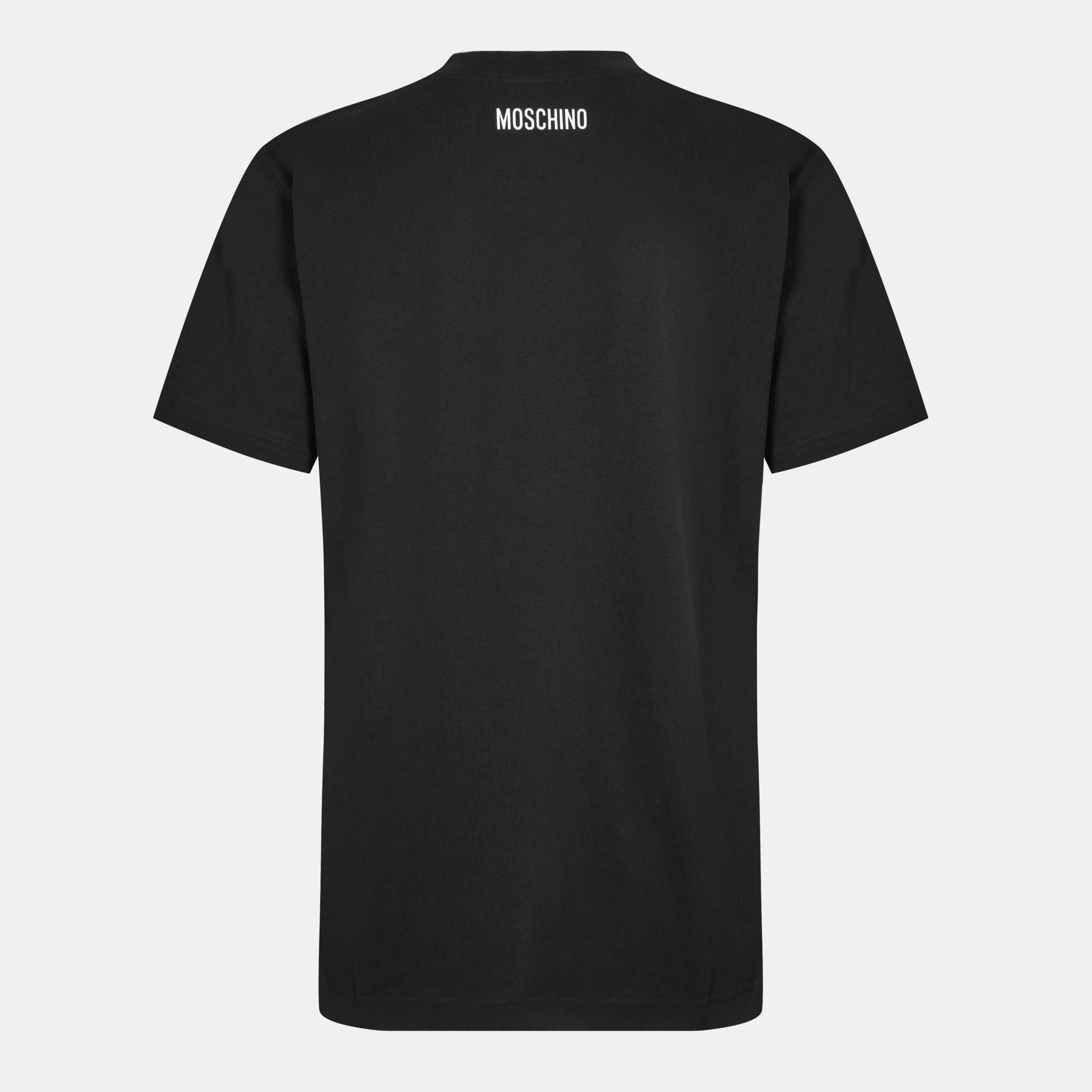 Black - Moschino - Men's Tea Regular Fit T-Shirt - 2