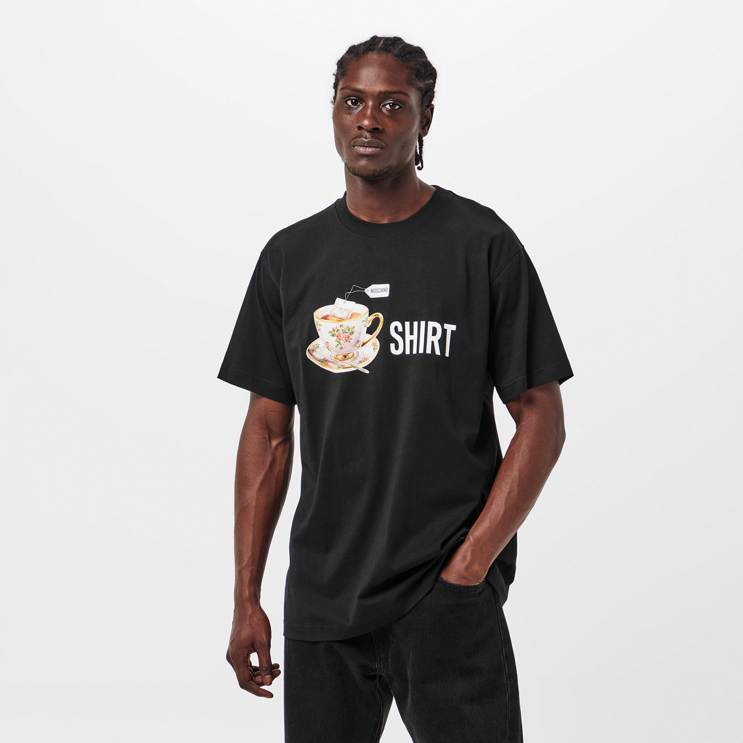 Black - Moschino - Men's Tea Regular Fit T-Shirt - 3