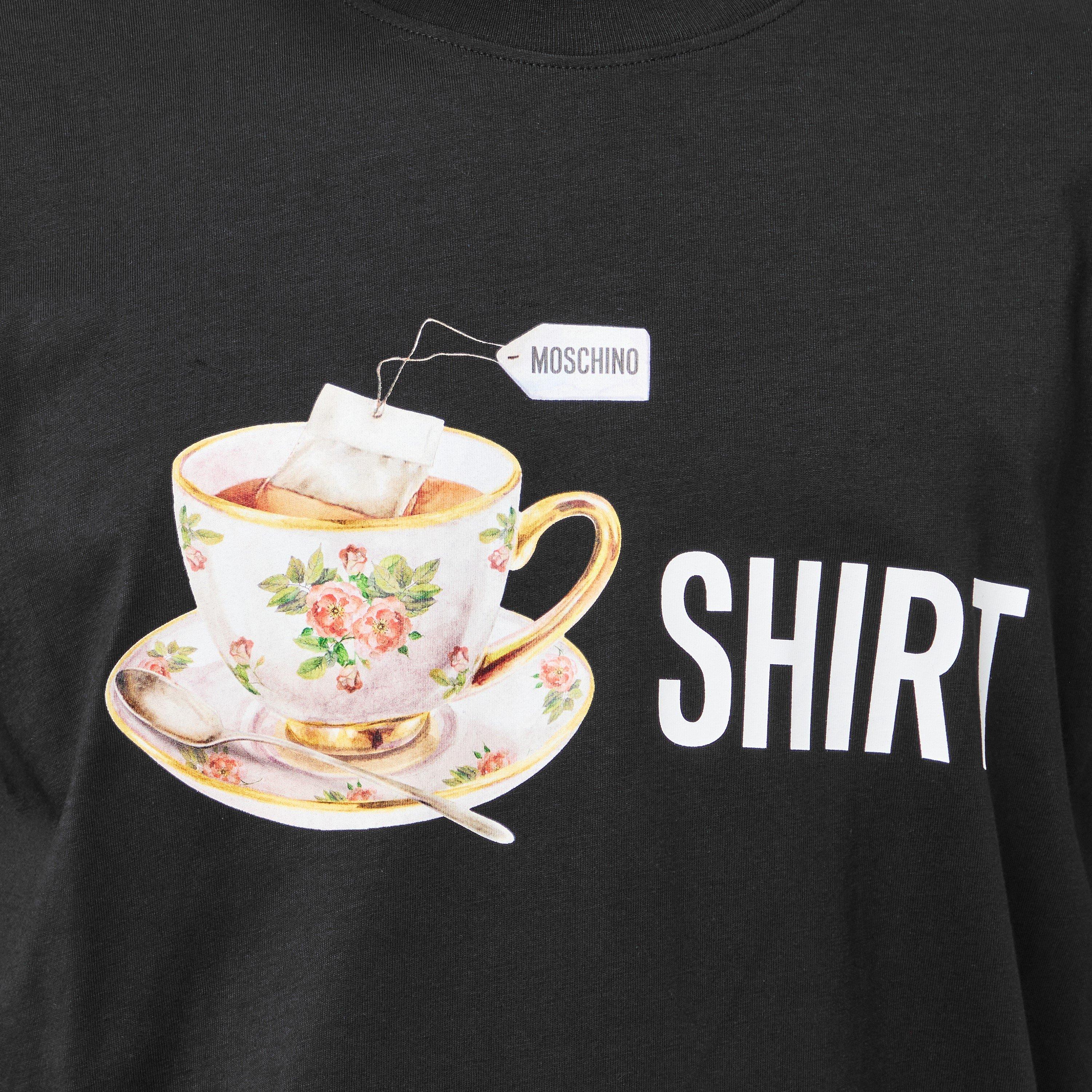 Black - Moschino - Men's Tea Regular Fit T-Shirt - 5