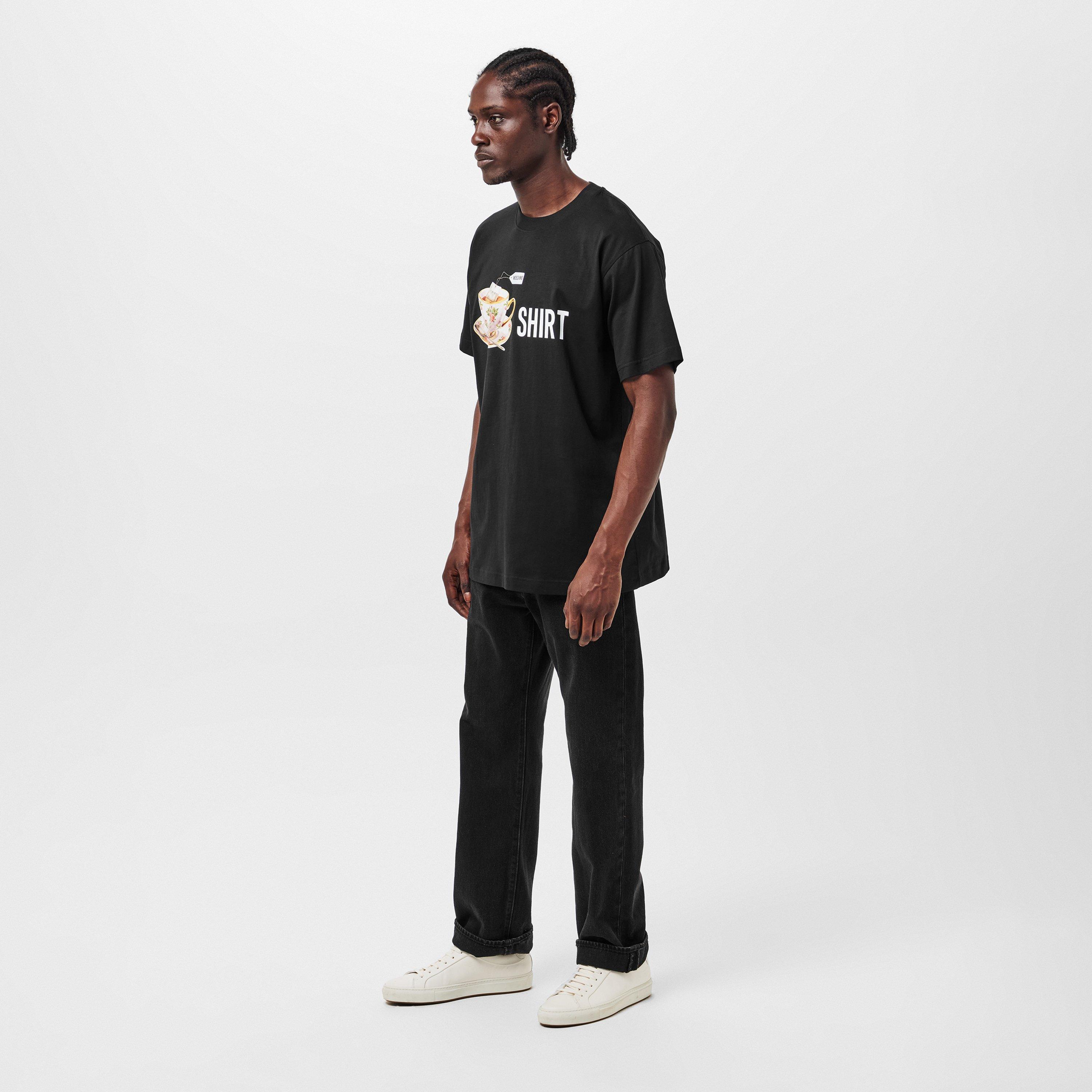 Black - Moschino - Men's Tea Regular Fit T-Shirt - 6