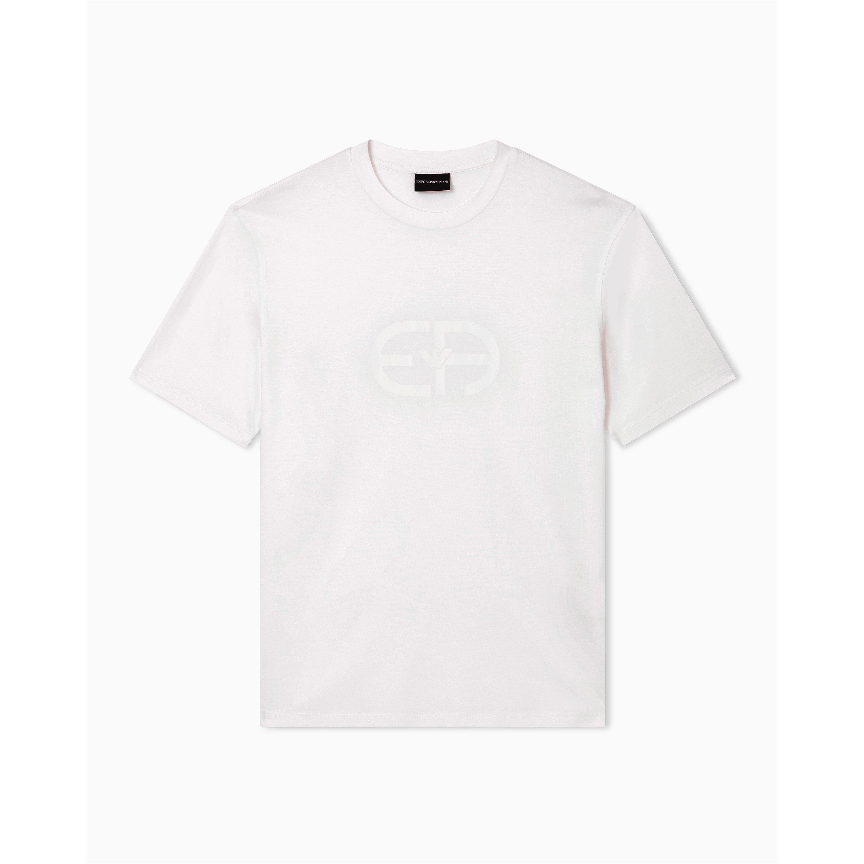 White - Emporio Armani - Men's Cotton T-Shirt - 1