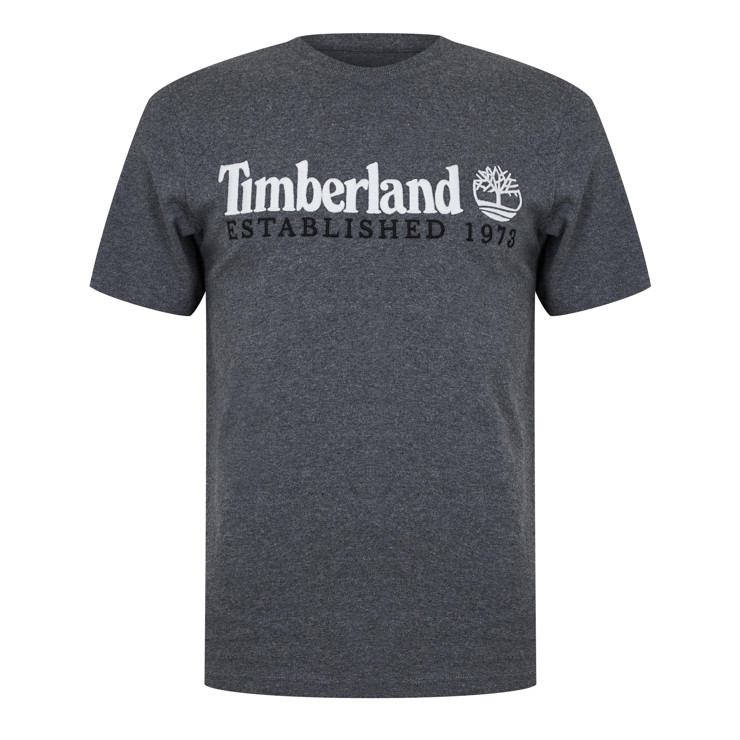 Timberland Men's Outdoor Heritage T Shirt - Dark Gry Marl - S